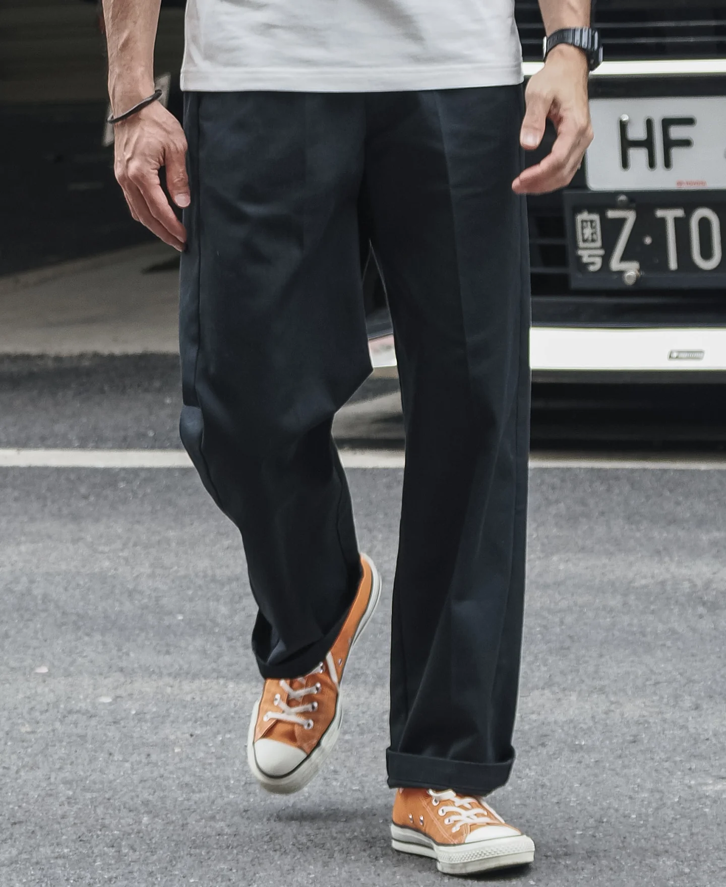1970s Straight-Leg Work Pants - Black - Image 4