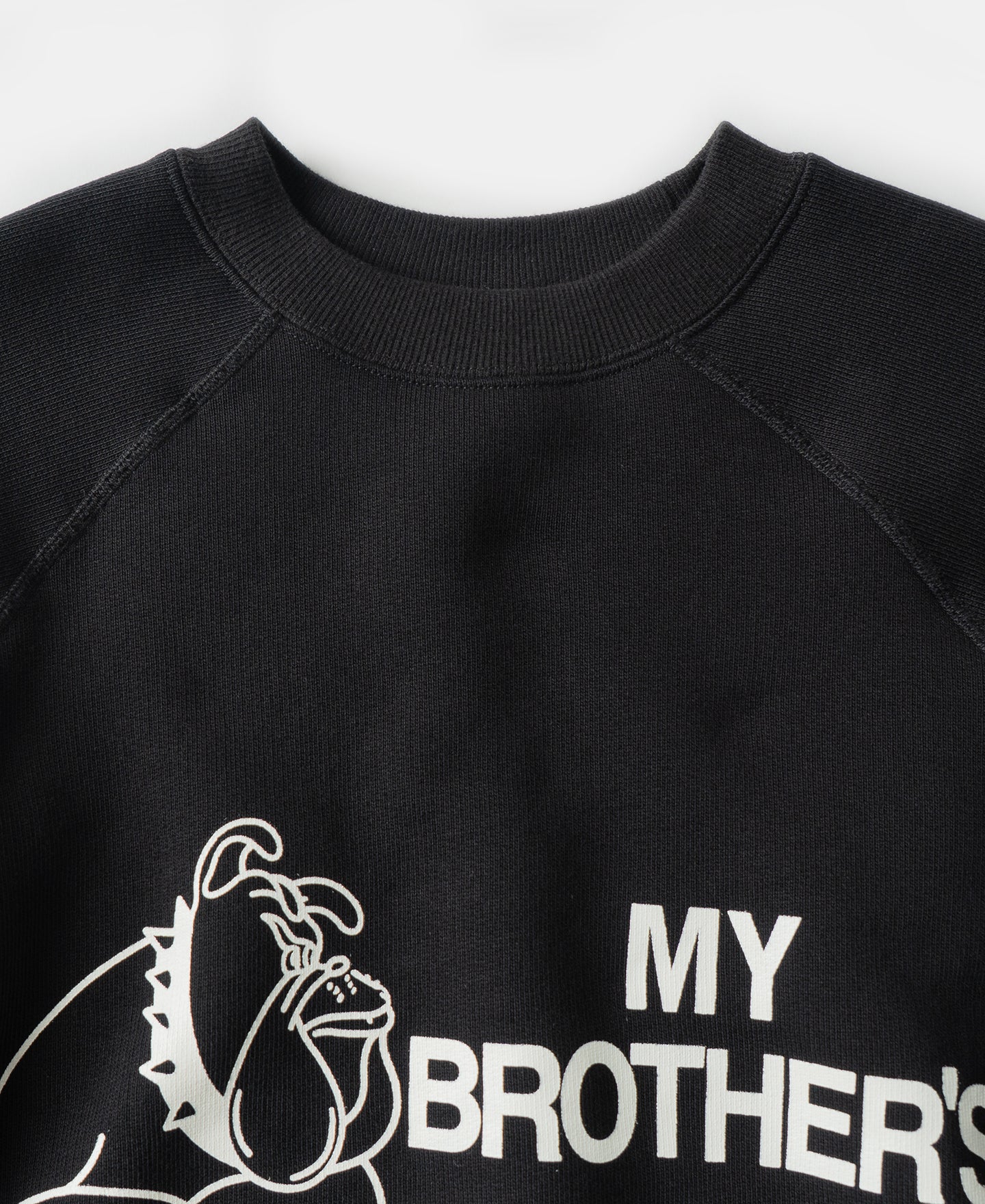 1980s Marine Bulldog Raglan Sweatshirt - Black - Image 8