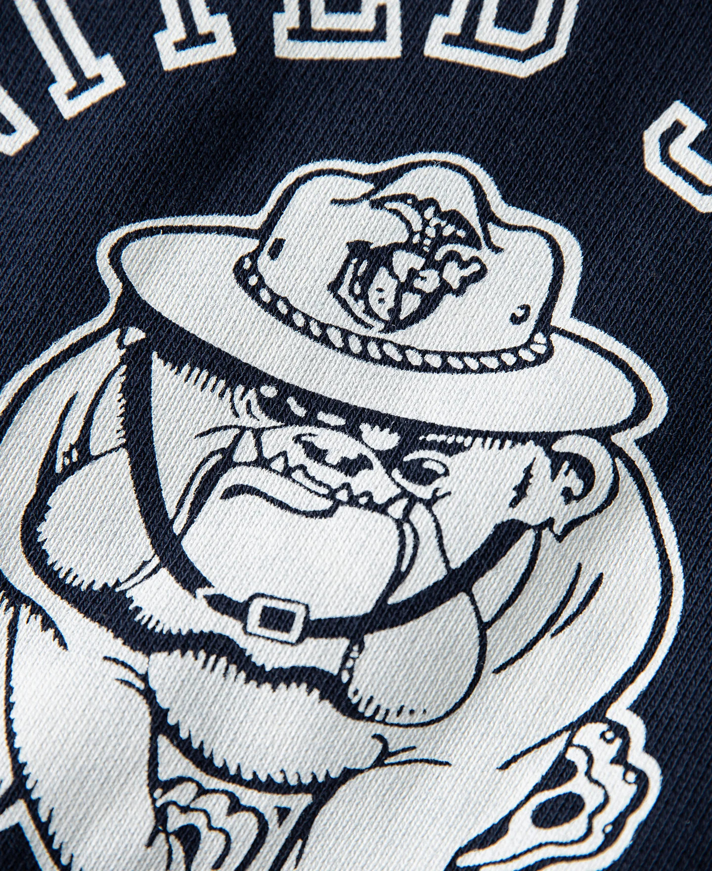 1980s Marine Devil Dog Raglan Sweatshirt - Navy - Image 10