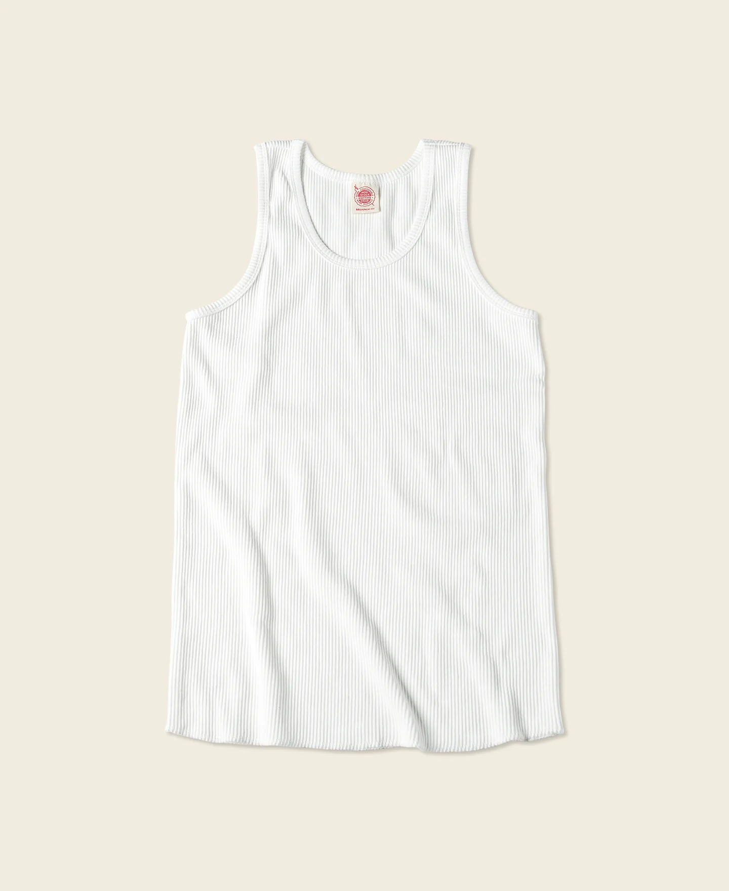 10.5 oz Cotton Tank Top - White