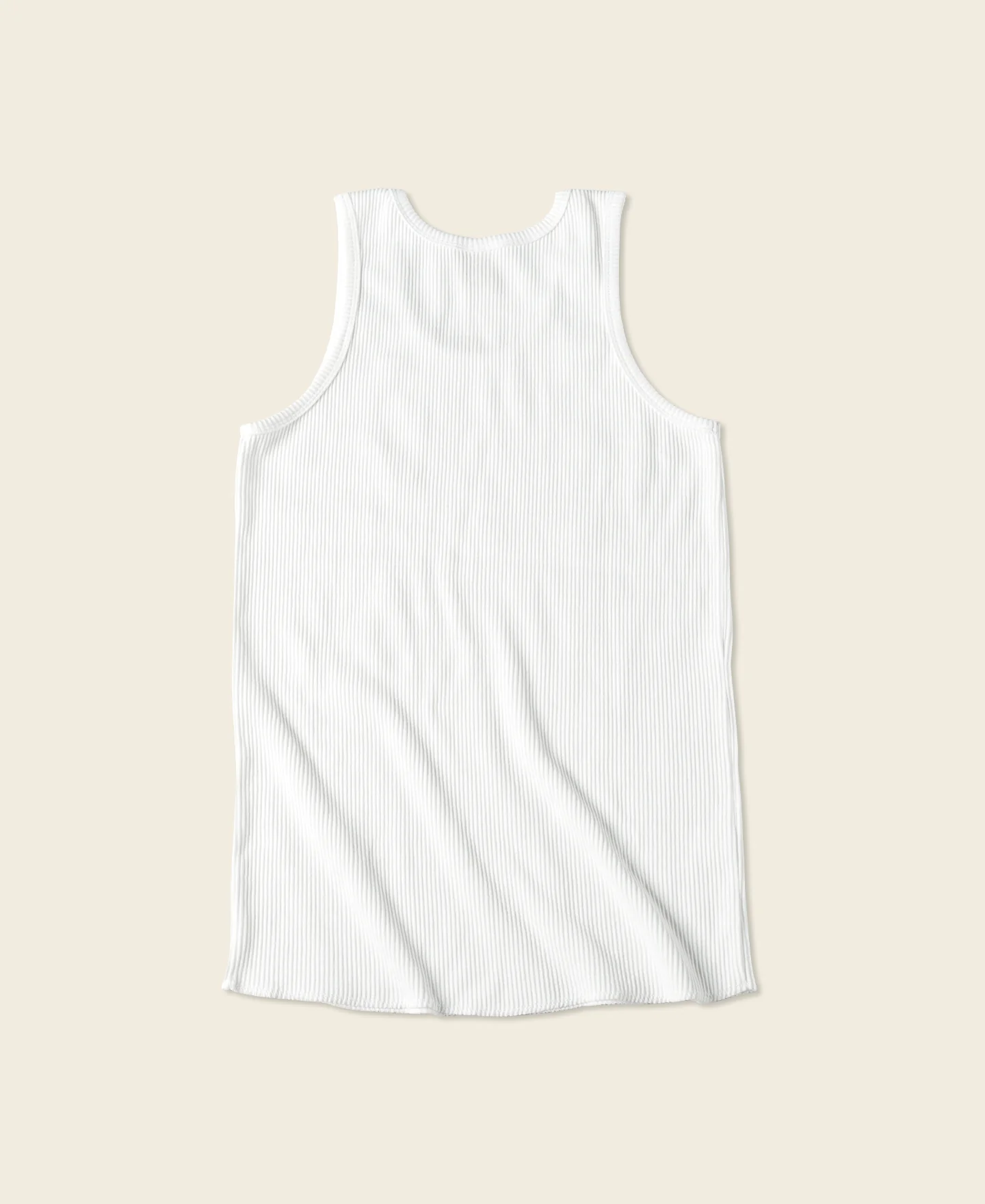 10.5 oz Cotton Tank Top - White - Image 2