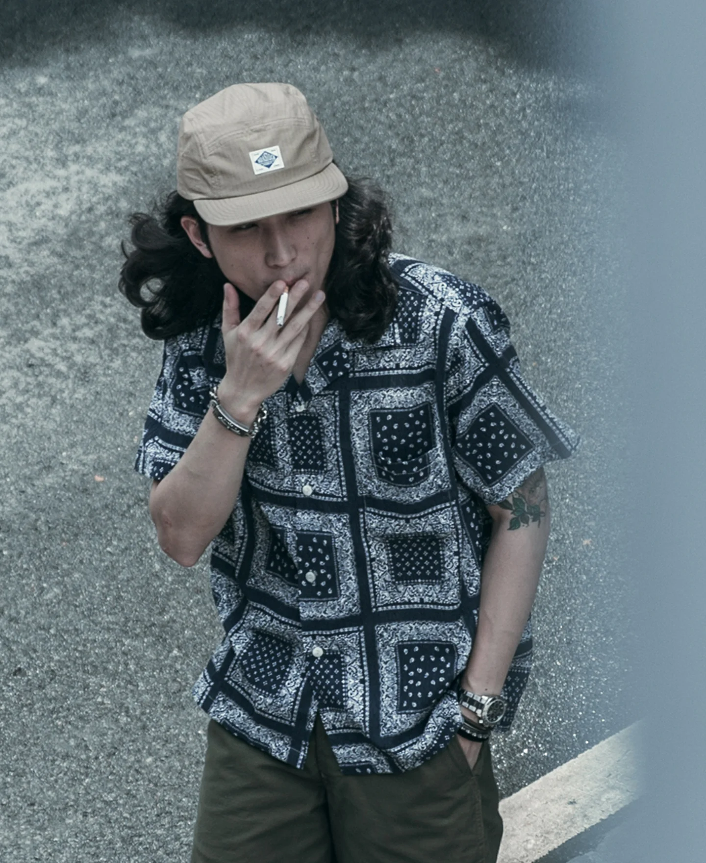7.5 oz Ripstop Cotton 5 Panel Cap - Khaki - Image 4
