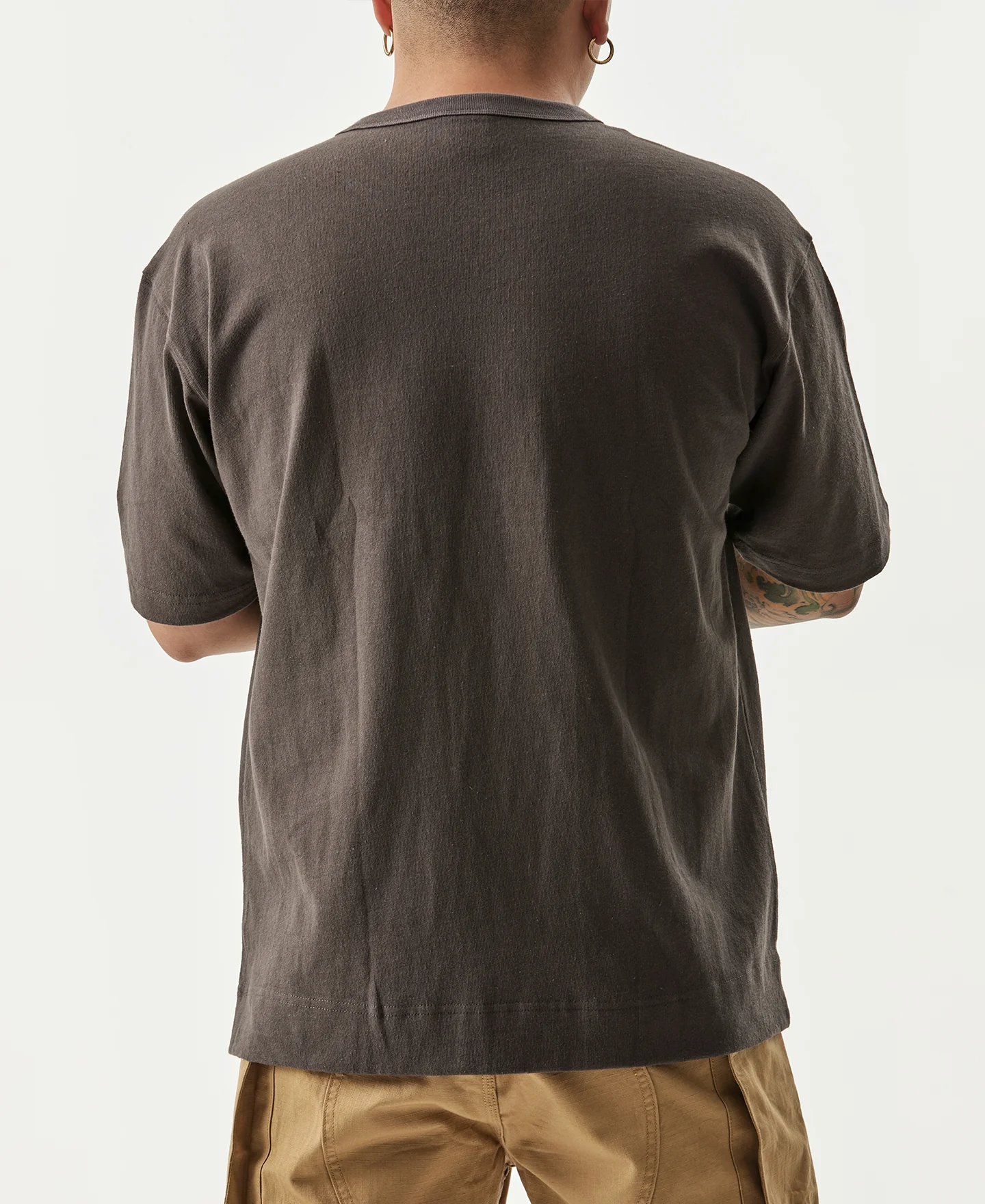9.8 oz Cotton Classic Pocket T-Shirt - Dark Gray - Image 5