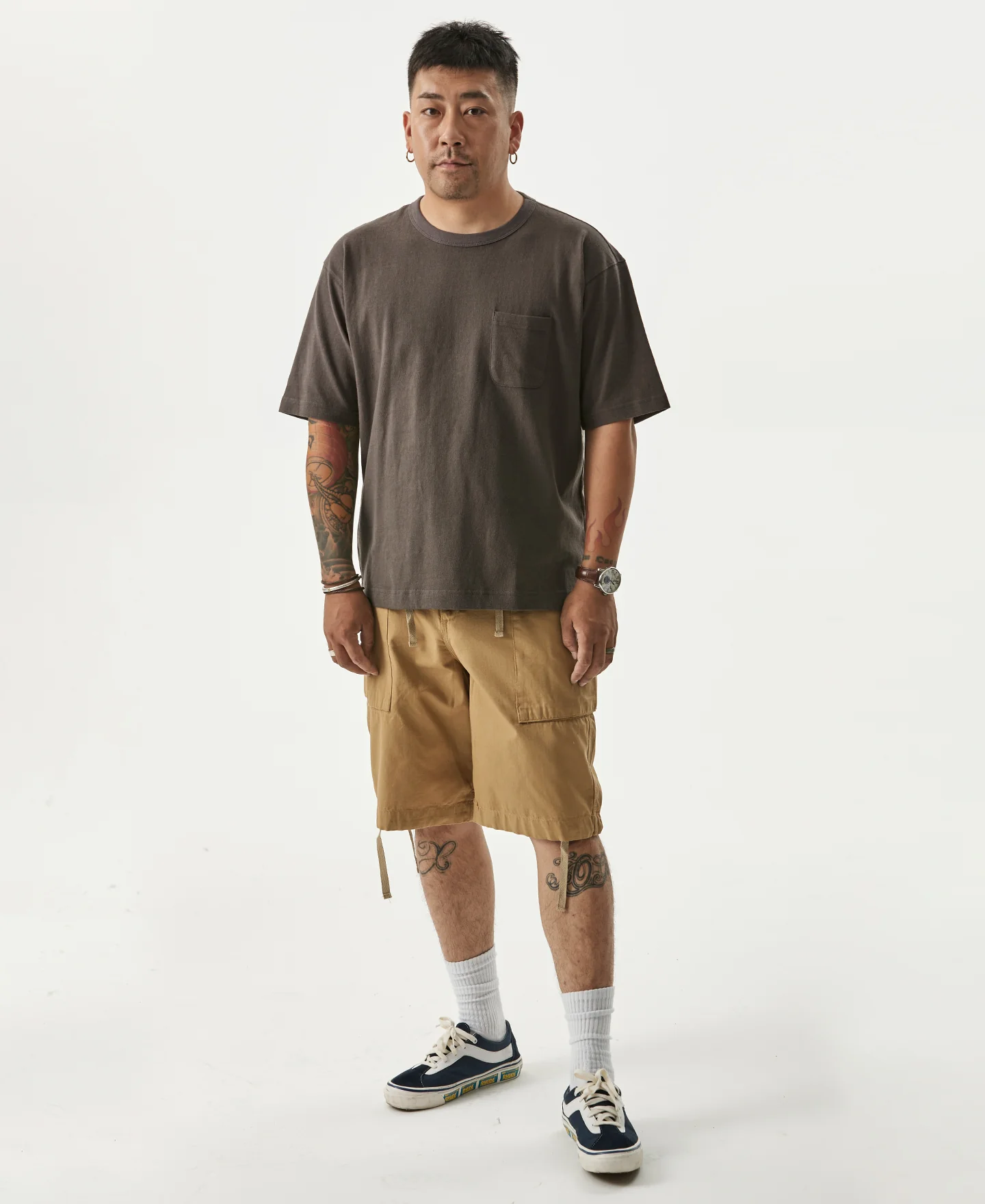 9.8 oz Cotton Classic Pocket T-Shirt - Dark Gray - Image 6