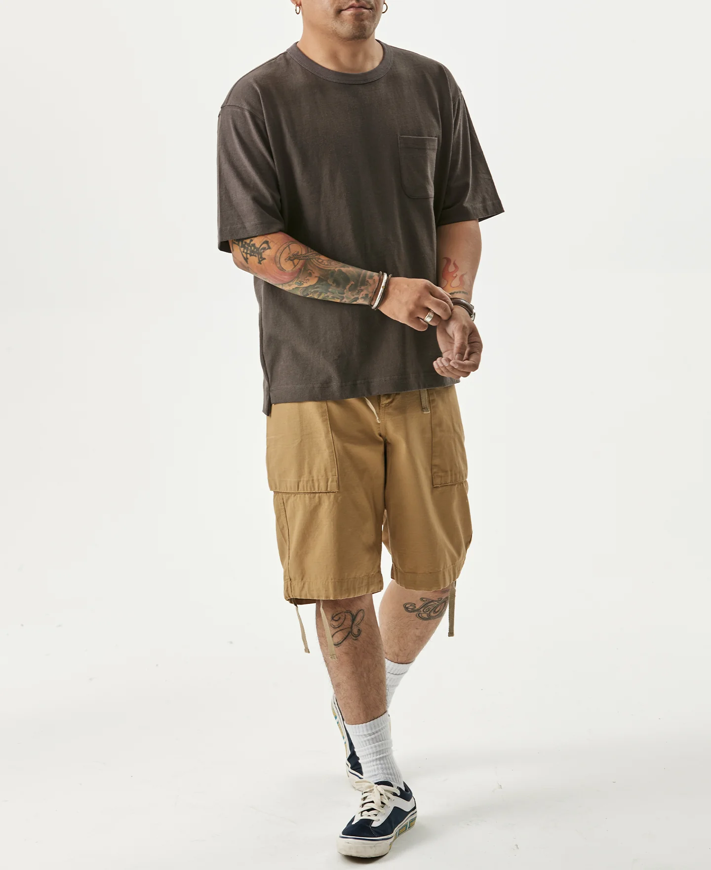 9.8 oz Cotton Classic Pocket T-Shirt - Dark Gray - Image 7
