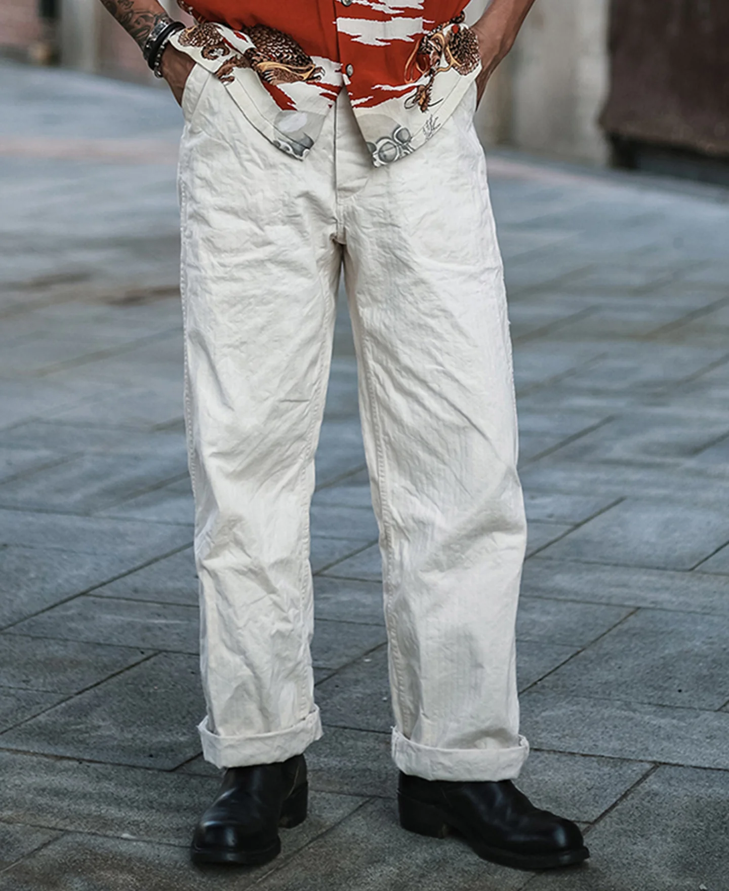 USN Herringbone Deck Pants - Image 3