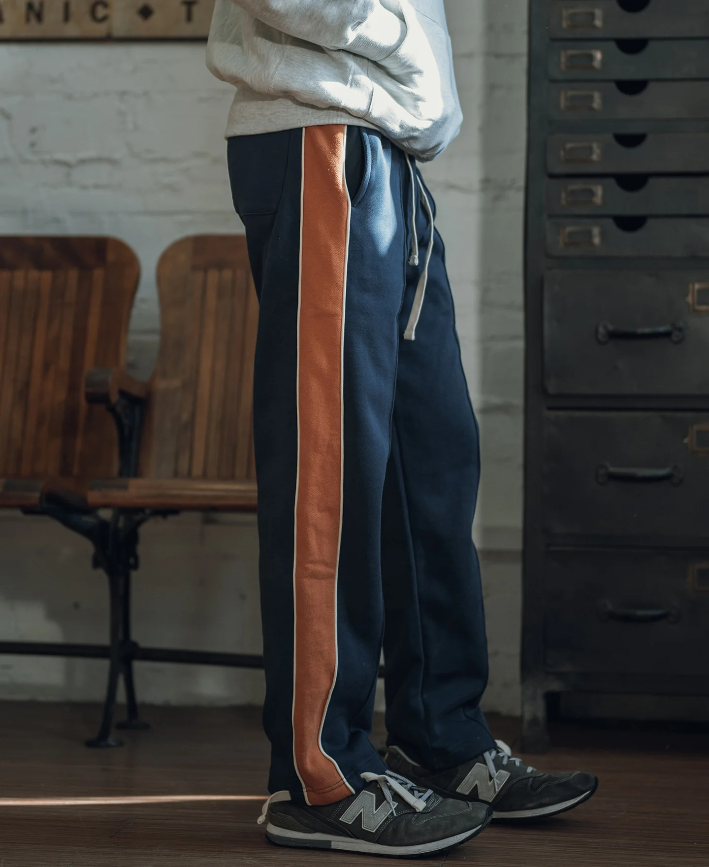 Classic Straight-Leg Striped Logo-Embroidered Cotton-Terry Sweatpants - Navy - Image 4