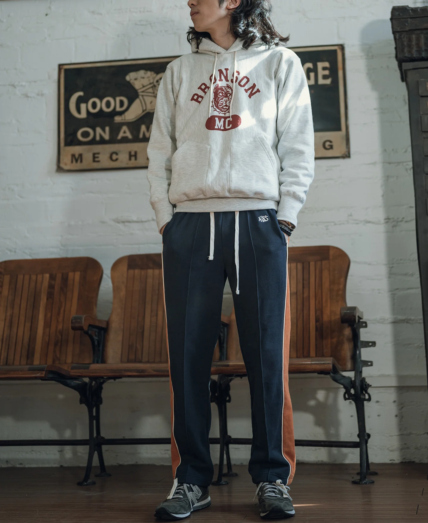 Classic Straight-Leg Striped Logo-Embroidered Cotton-Terry Sweatpants - Navy - Image 5