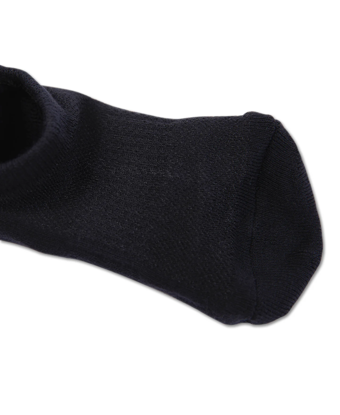Colored Cotton No Show Socks - Black - Image 4