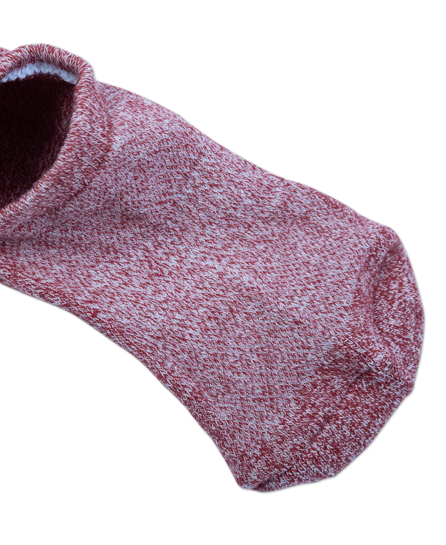Colored Cotton No Show Socks - Red - Image 4