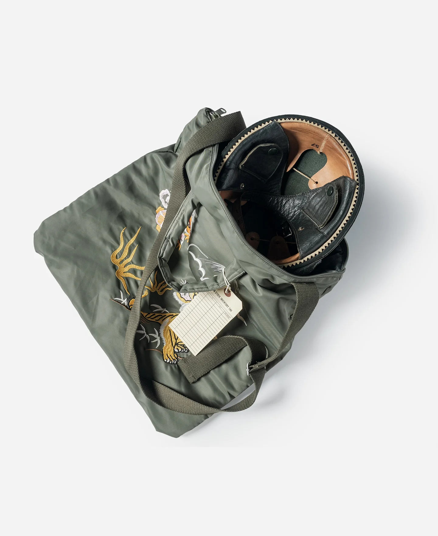 Dragon × Tiger Embroidery Flyers Helmet Bag - Image 7