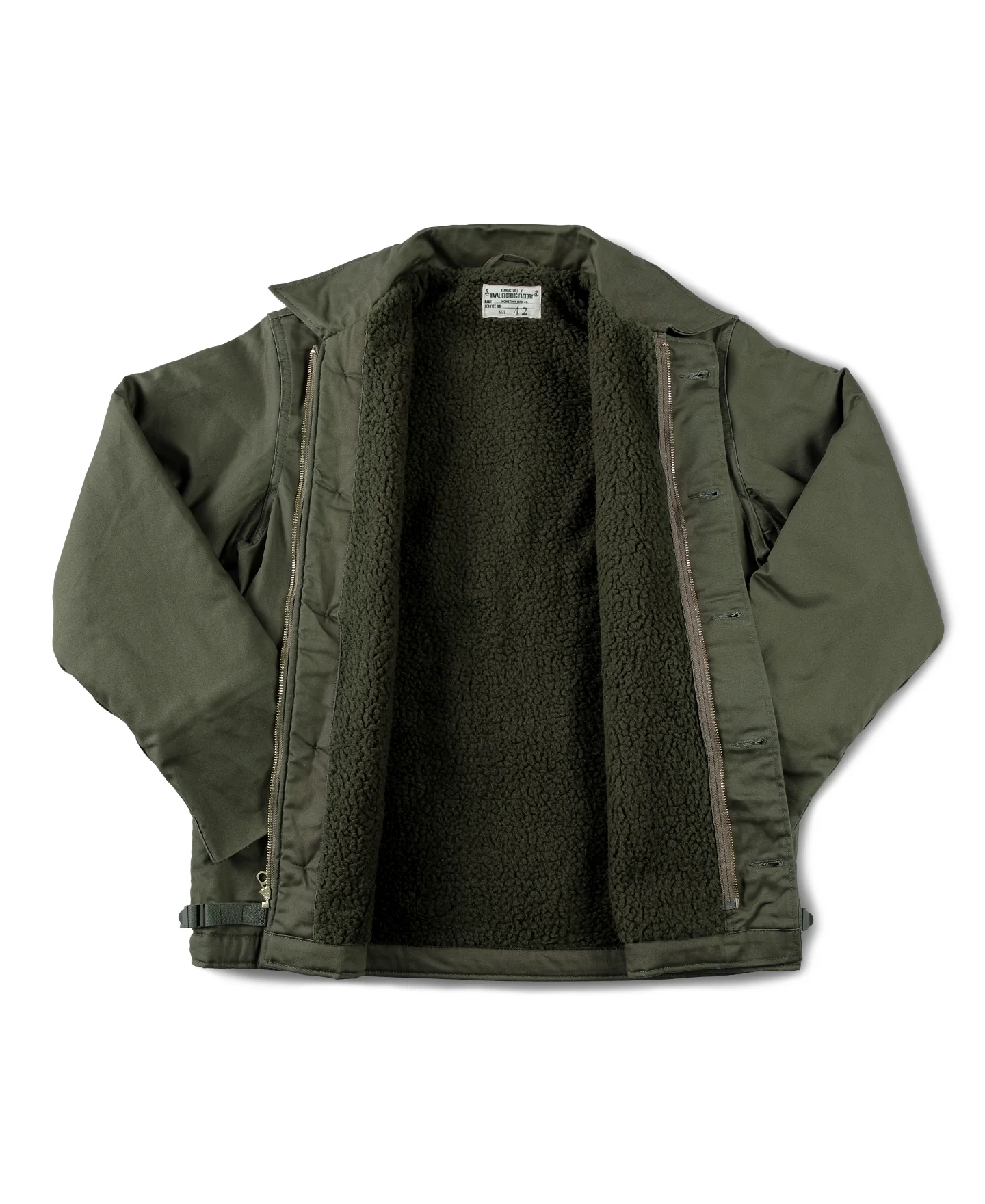 Final Version USN A-2 Deck Jacket (Polyester Lamb Wool) - Image 3