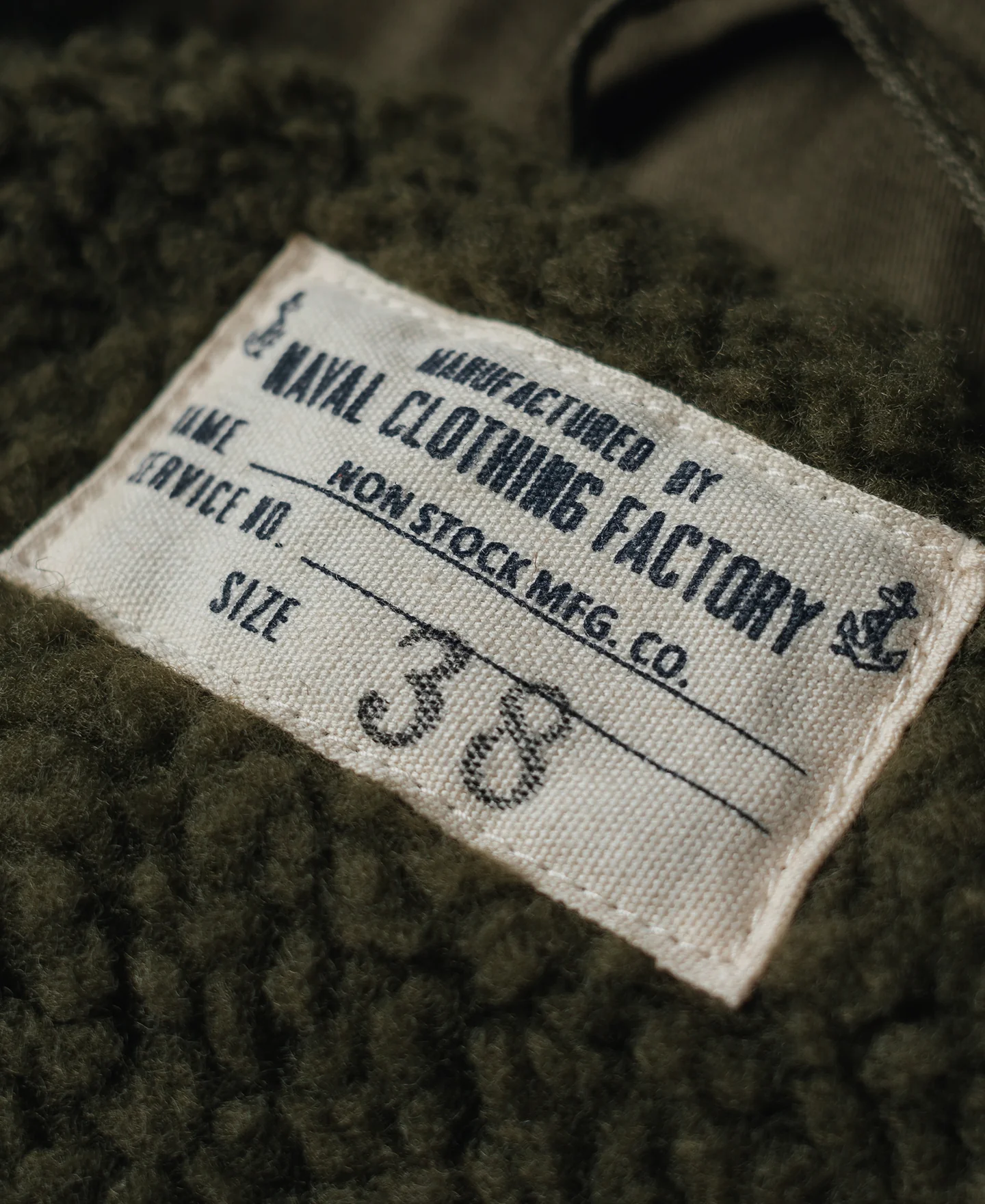 Final Version USN A-2 Deck Jacket (Polyester Lamb Wool) - Image 8