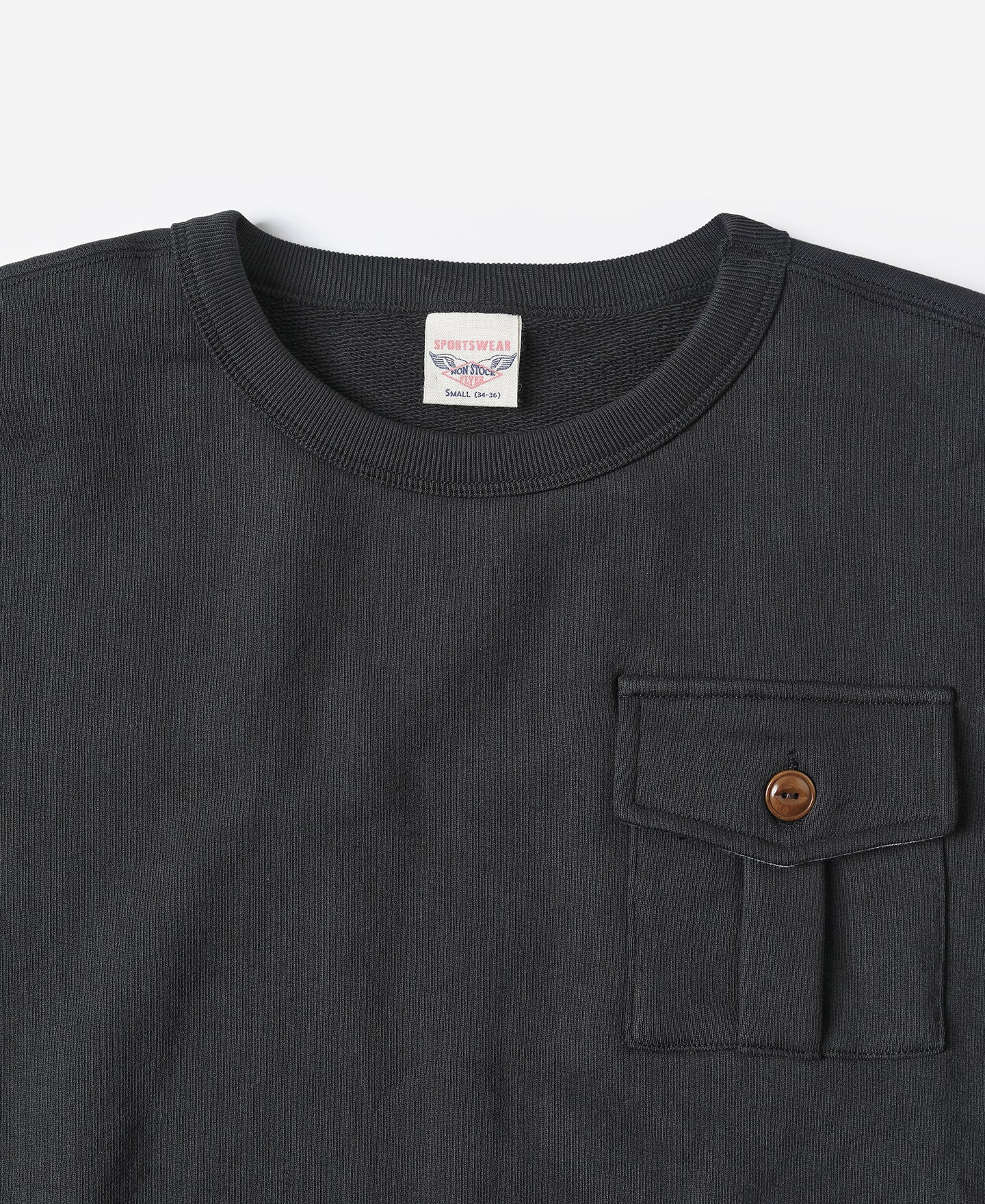 Military Pocket Sweatshirt - Black - Image 7