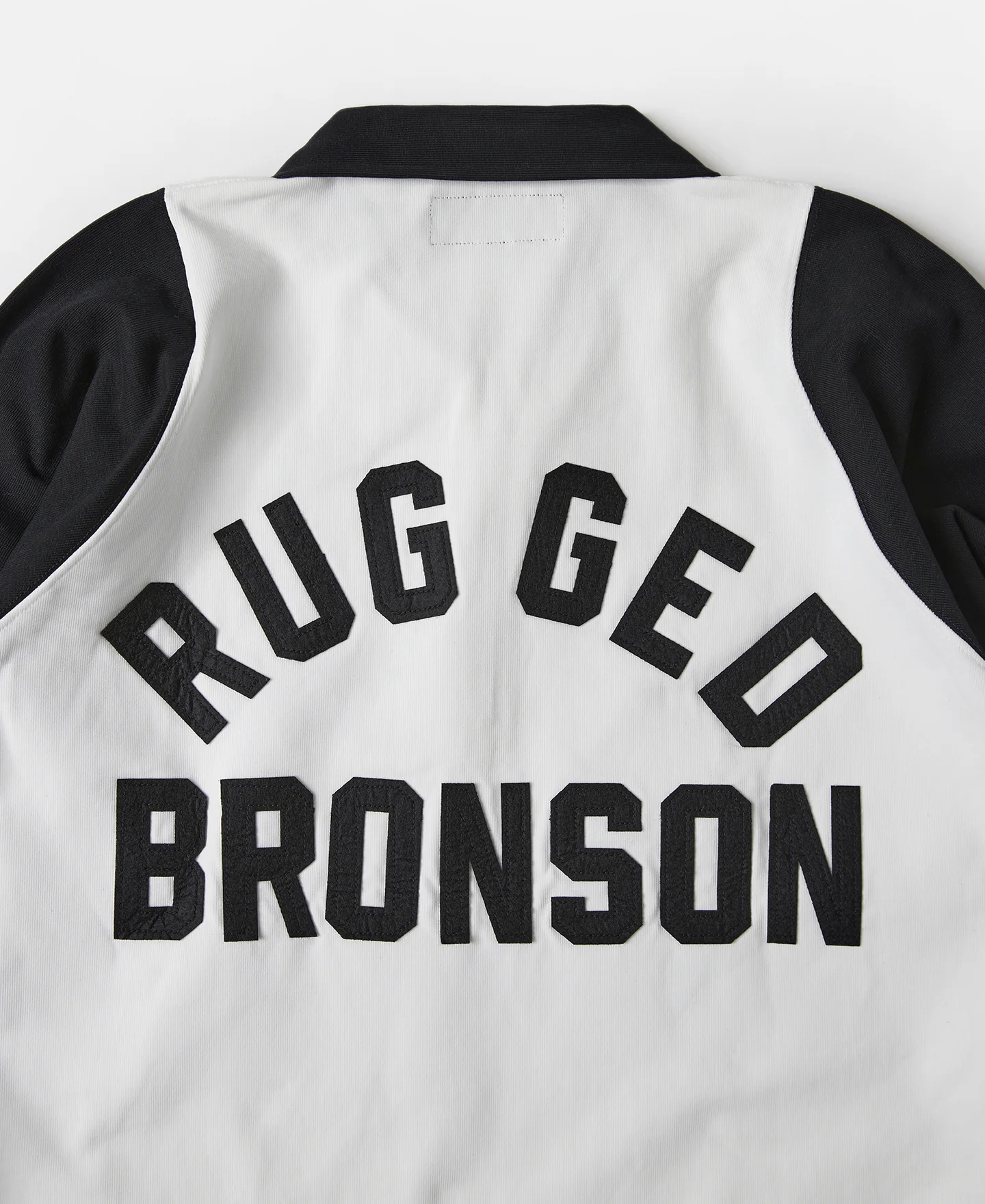 Heavyweight Two-Tone Racing Jersey T-Shirt - White/Black - Image 7