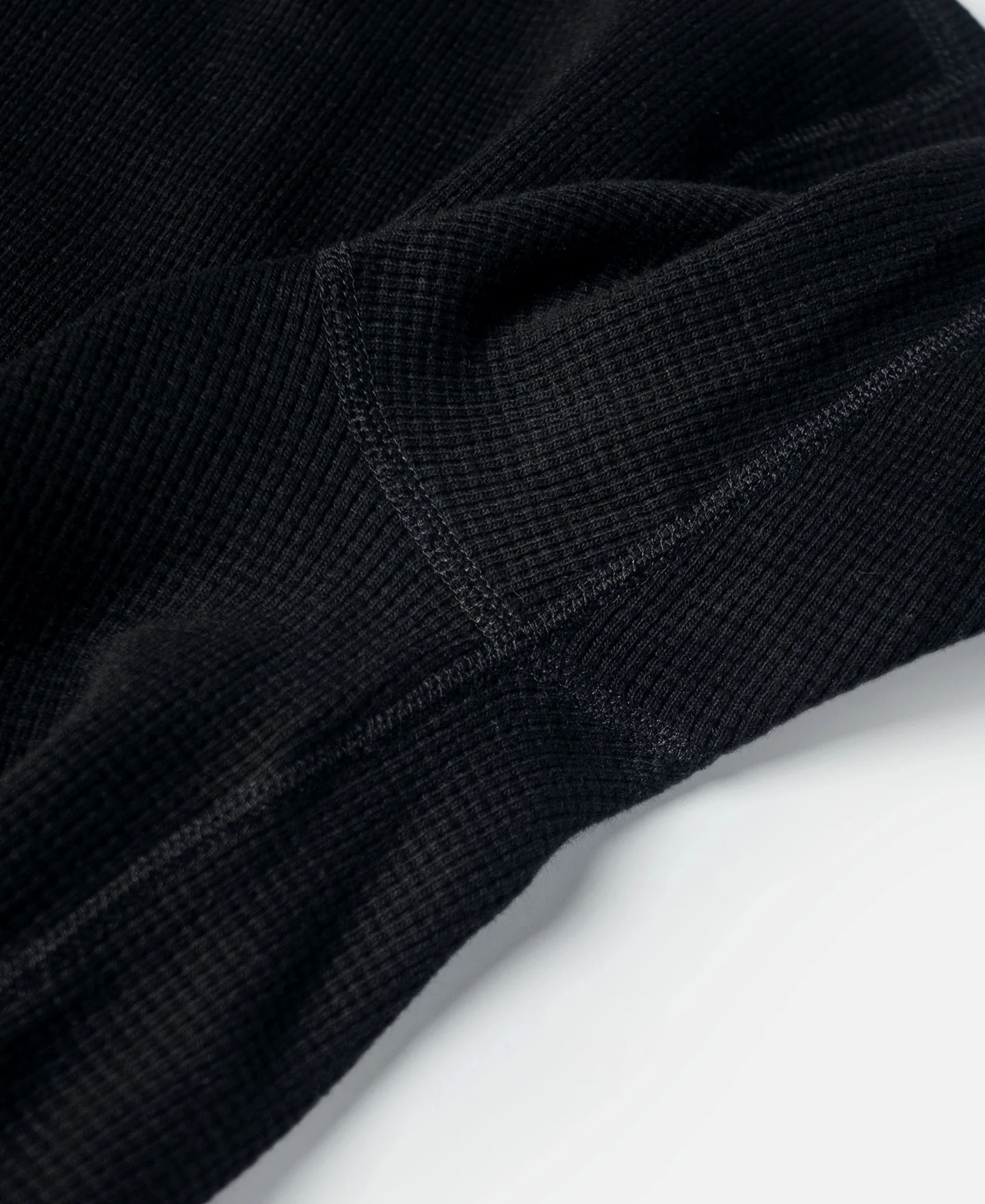 Heavyweight Waffle Cotton Underwear - Black - Image 10