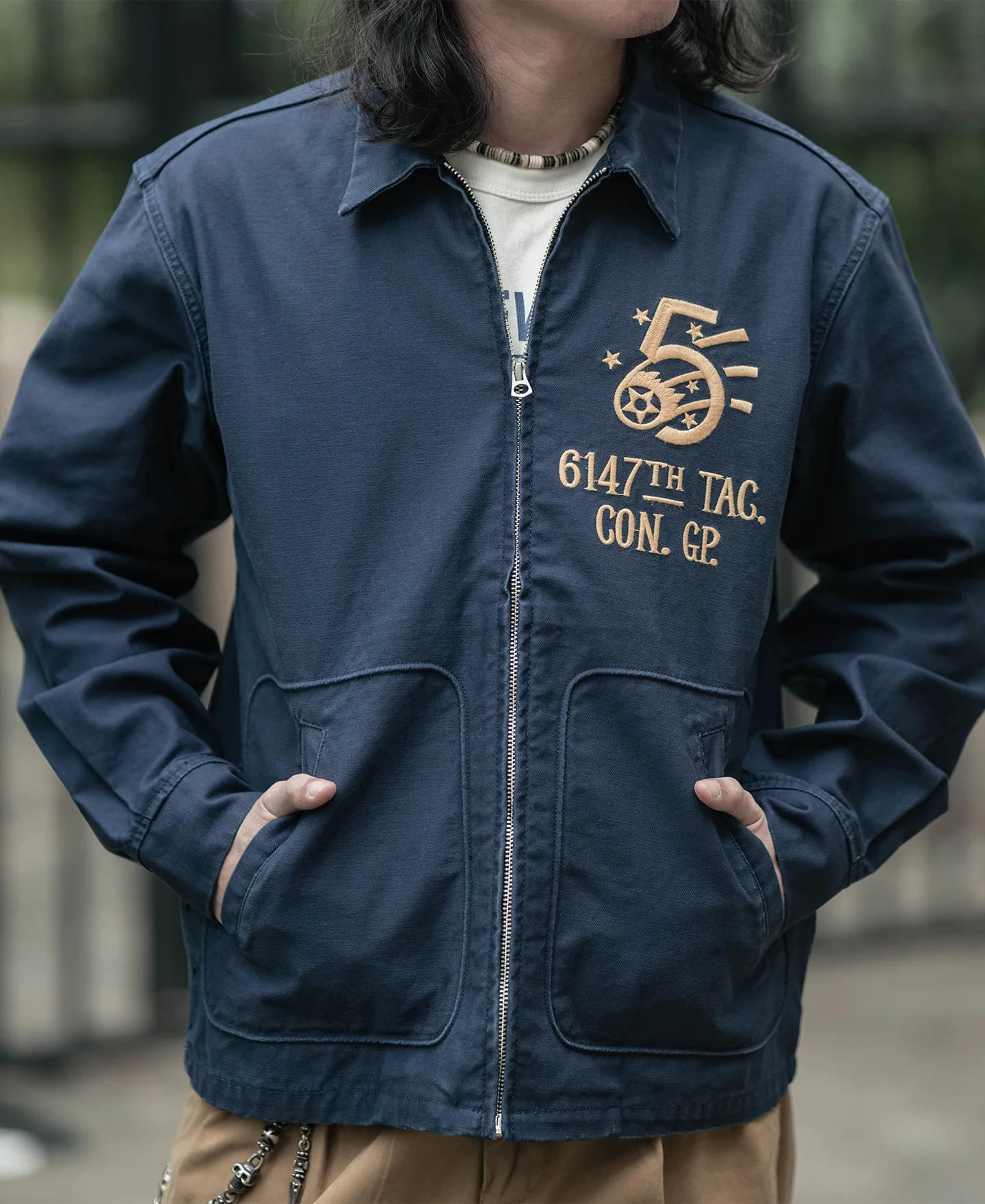 Korean War 6147th TAG. CON. GP. Mosquito Club Tour Jacket - Image 3