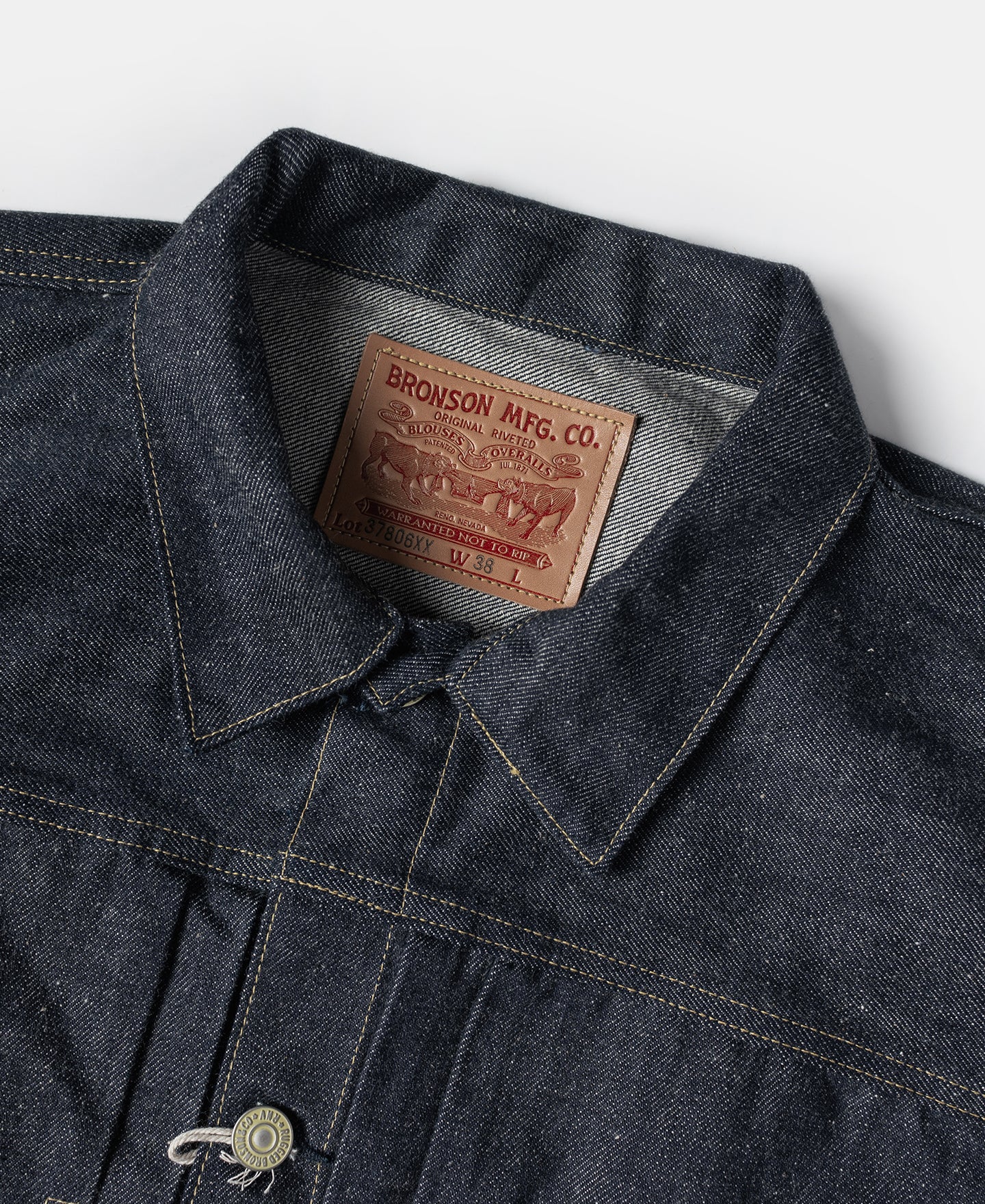 Lot 37806XX 1937 Type 1 Selvedge Denim Jacket - Image 9