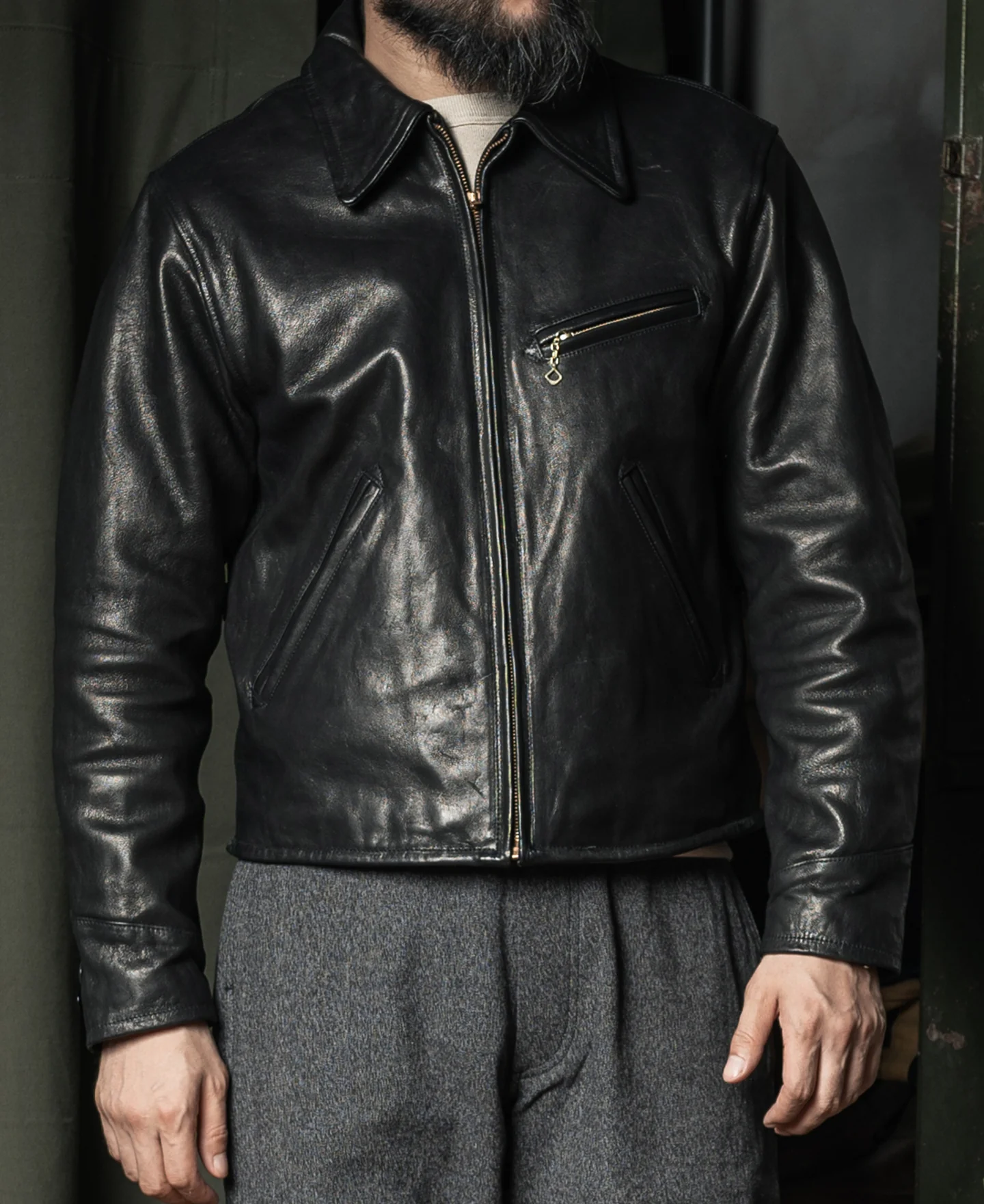 Lot 391 Cossack Goatskin Leather Jacket - Image 4