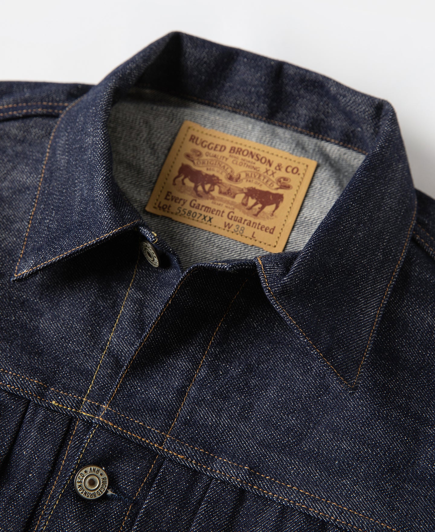Lot 55807XX 1955 Type 2 Selvedge Denim Jacket - Image 6