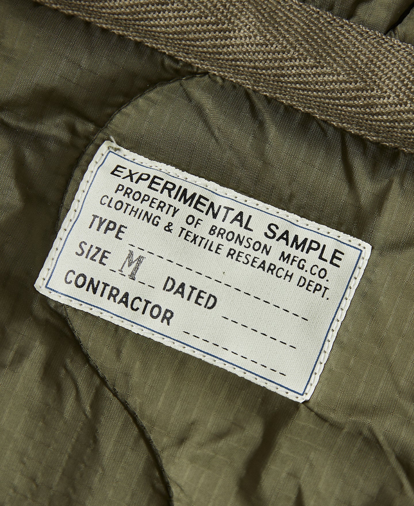 Military Style Quilted Padded Ripstop Nylon Jacket - Experimental Sample - Image 10