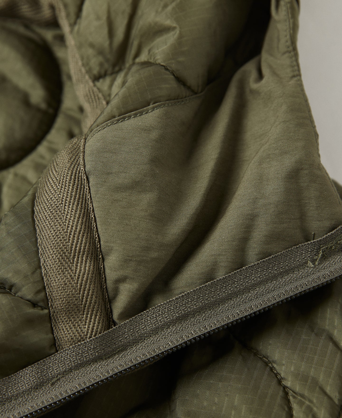 Military Style Quilted Padded Ripstop Nylon Jacket - Experimental Sample - Image 11