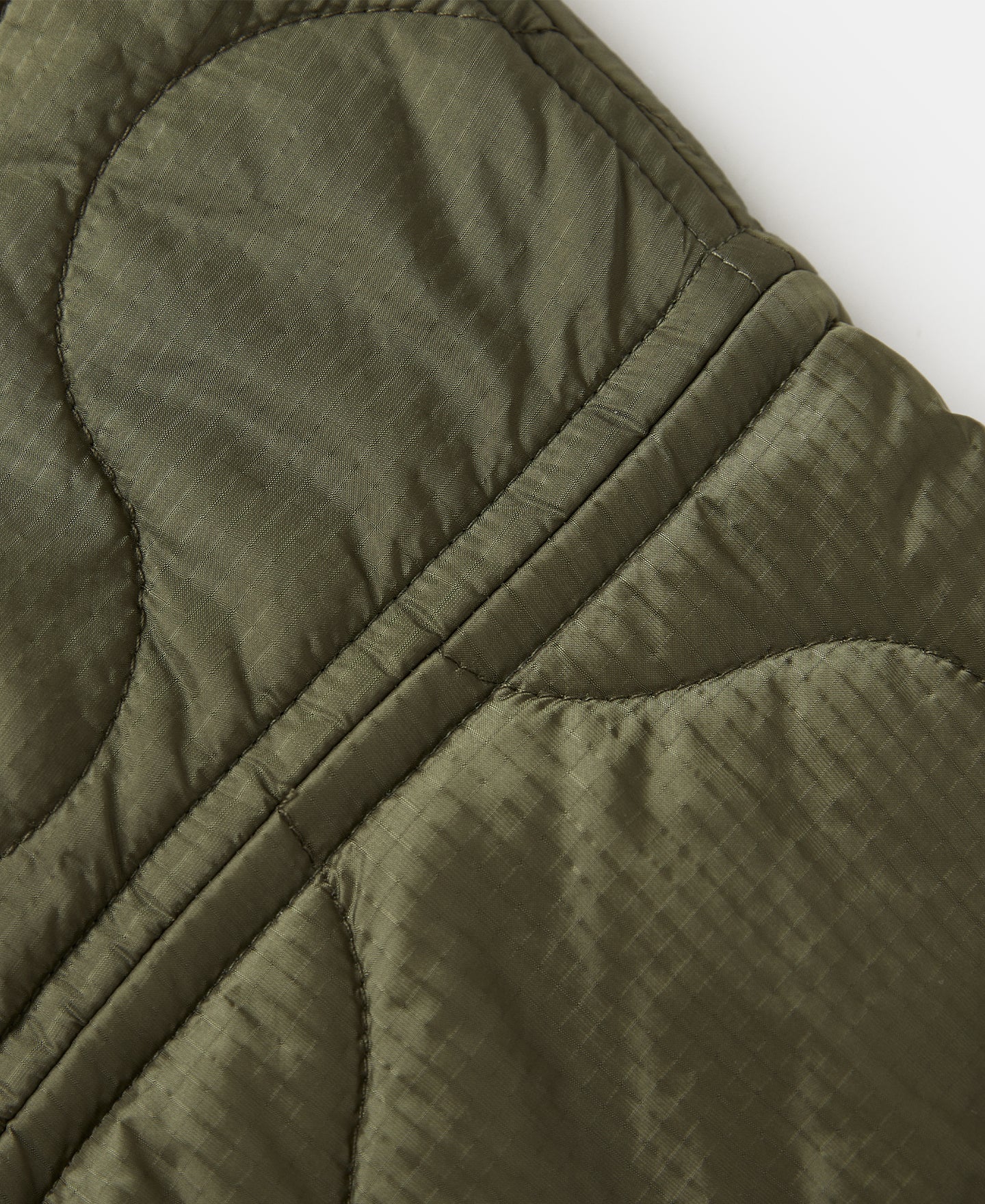 Military Style Quilted Padded Ripstop Nylon Jacket - Experimental Sample - Image 12
