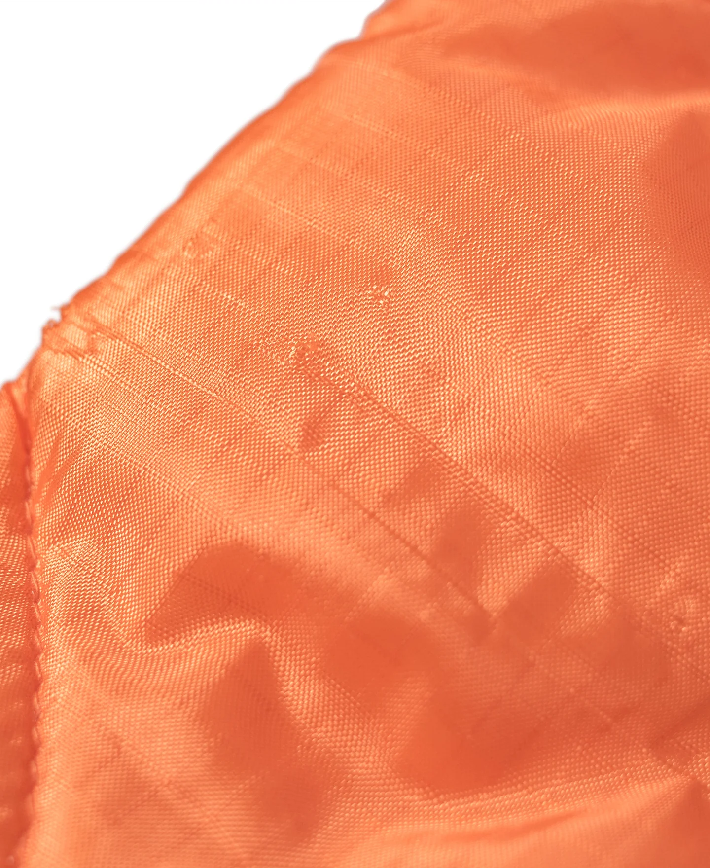 Military Style Quilted Padded Ripstop Nylon Vest - Orange - Image 8