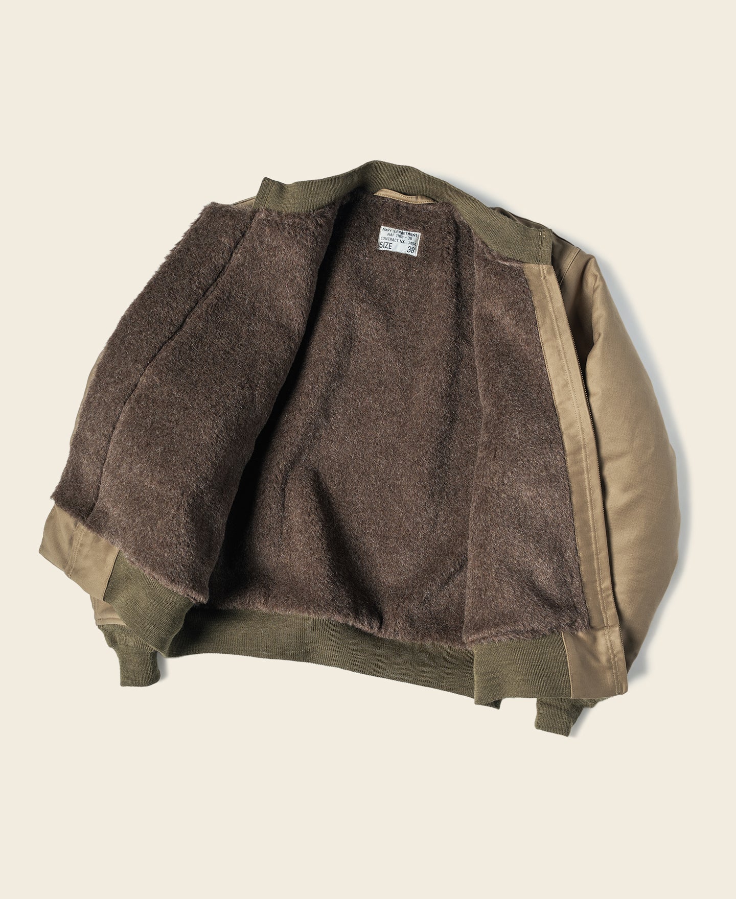U.S. Navy NAF-1168 Deck Jacket - Khaki - Image 3