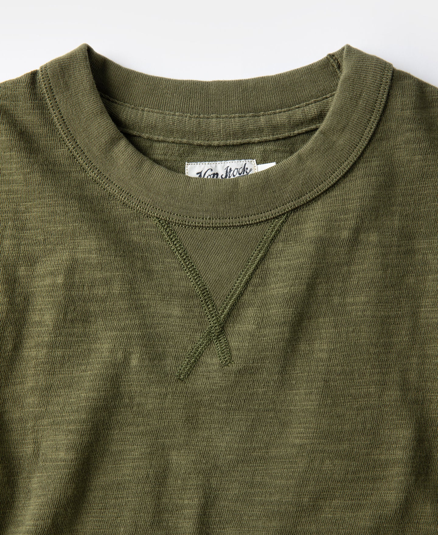 10.5 oz Cotton Tubular Gusset T-Shirt - Green - Image 8