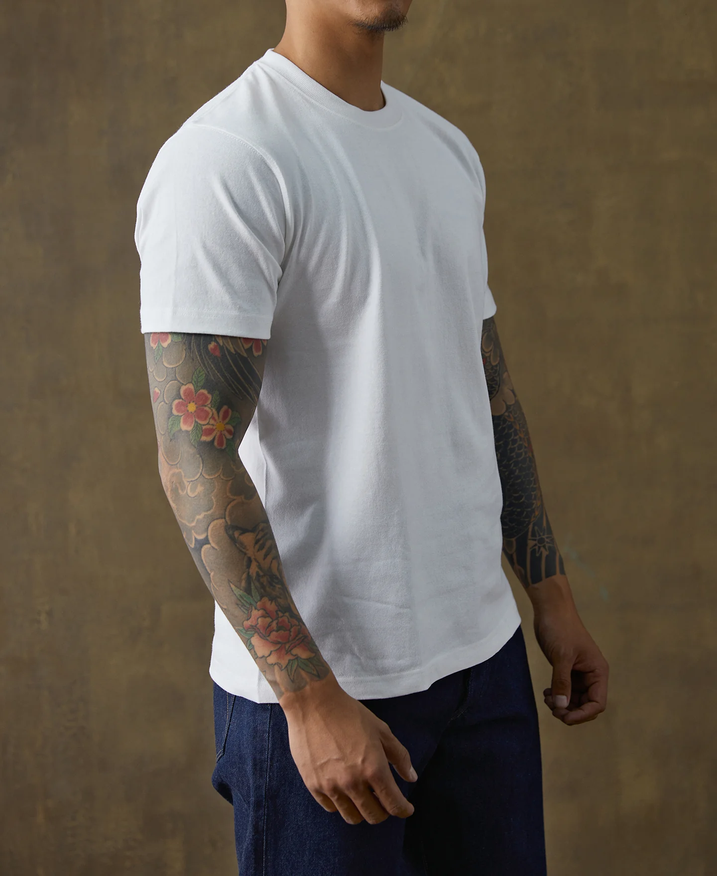9 oz Cotton Tubular T-Shirt - White - Image 4