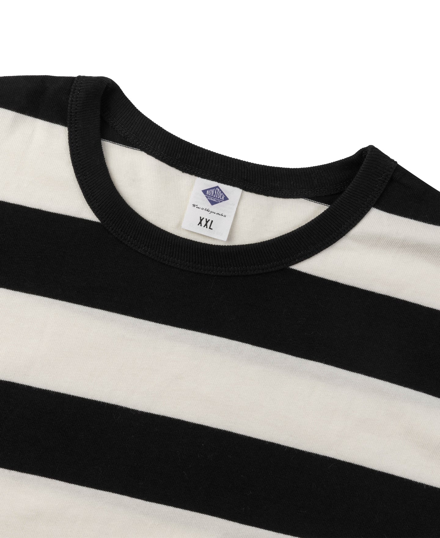 9 oz Wide Striped Long Sleeve T-Shirt - Image 7
