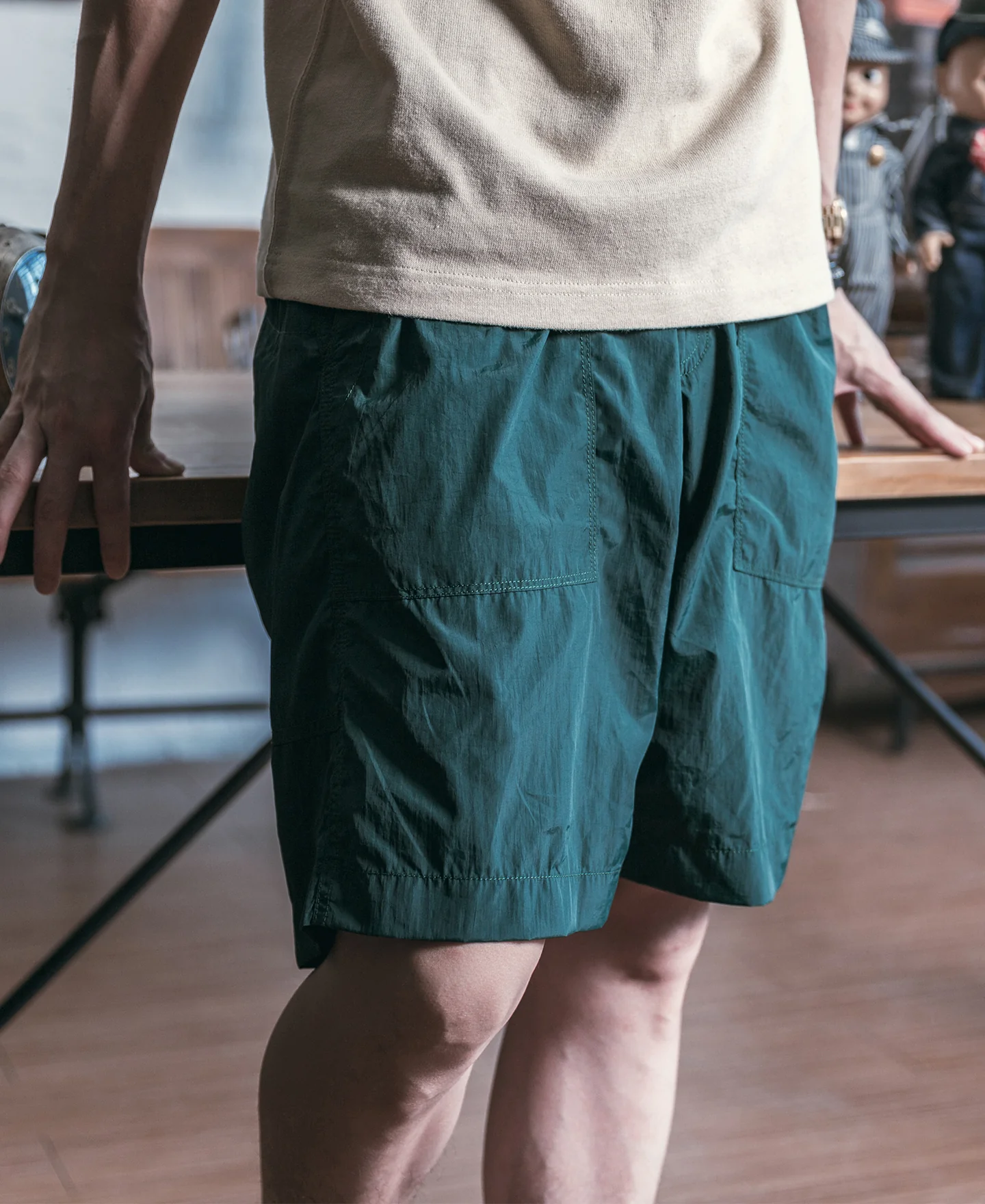 Nylon Climbers' Shorts - Green - Image 4