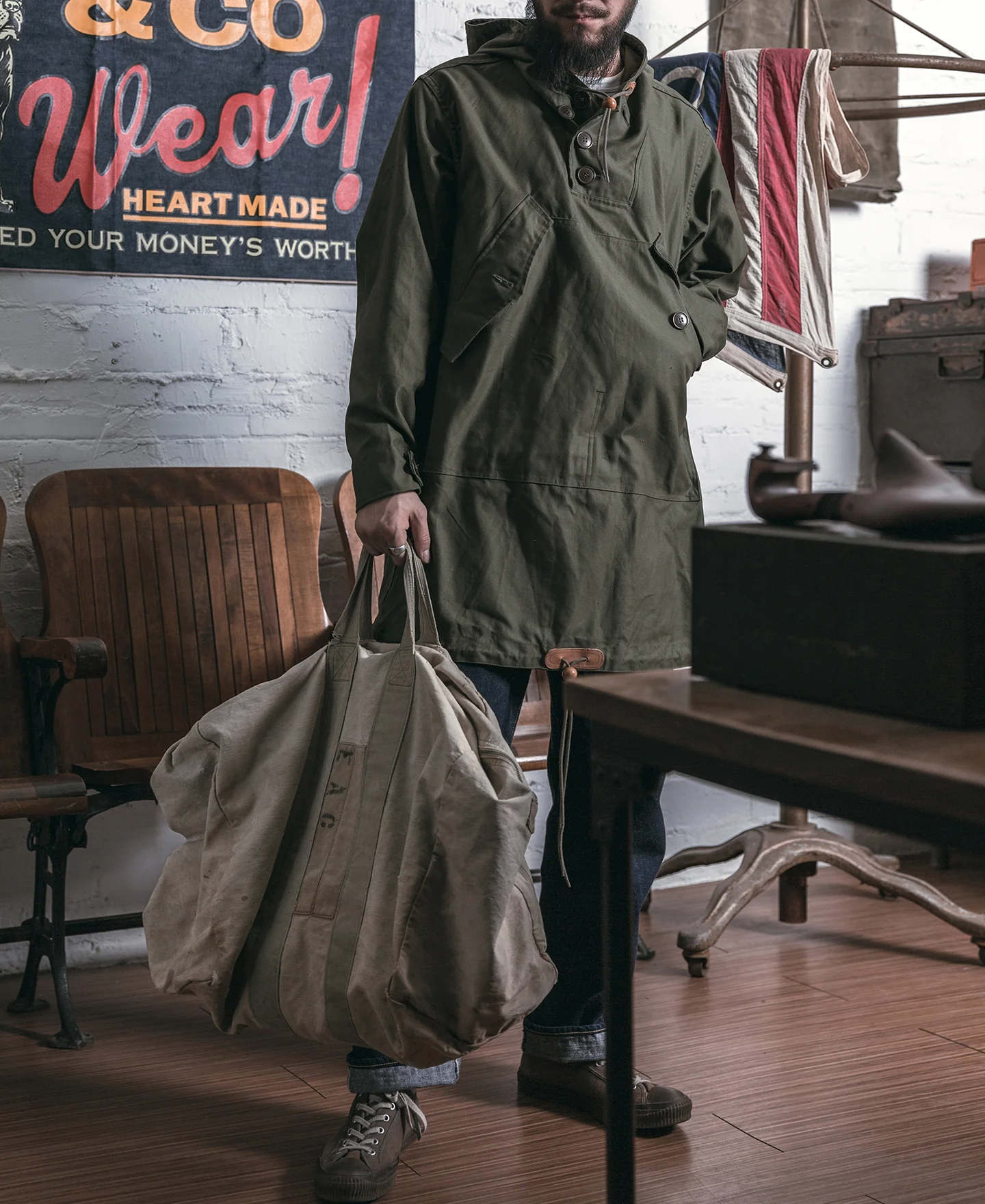 Parka, Field, Cotton, O.D. - Image 4