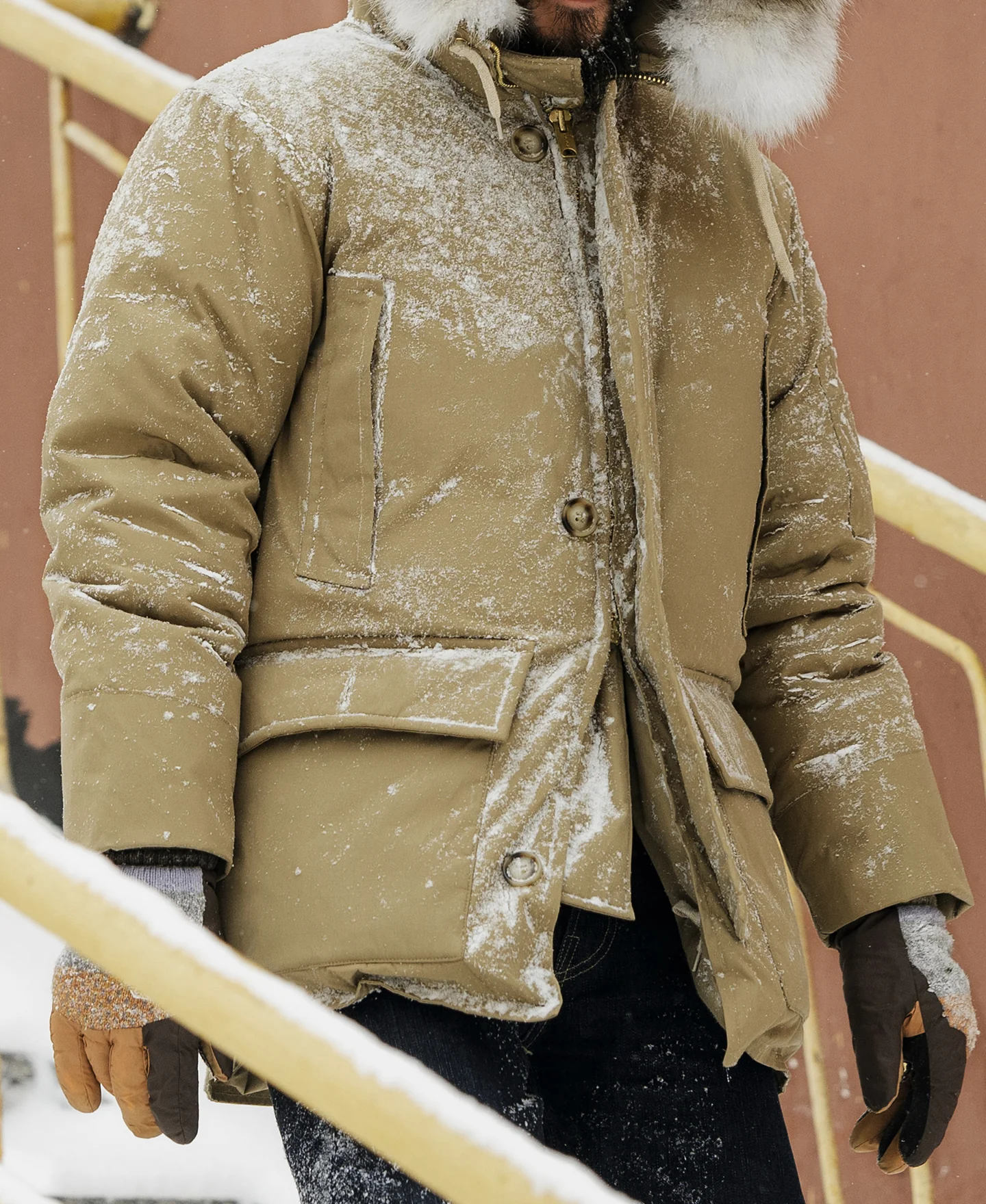 Polar Down parka - Khaki - Image 3