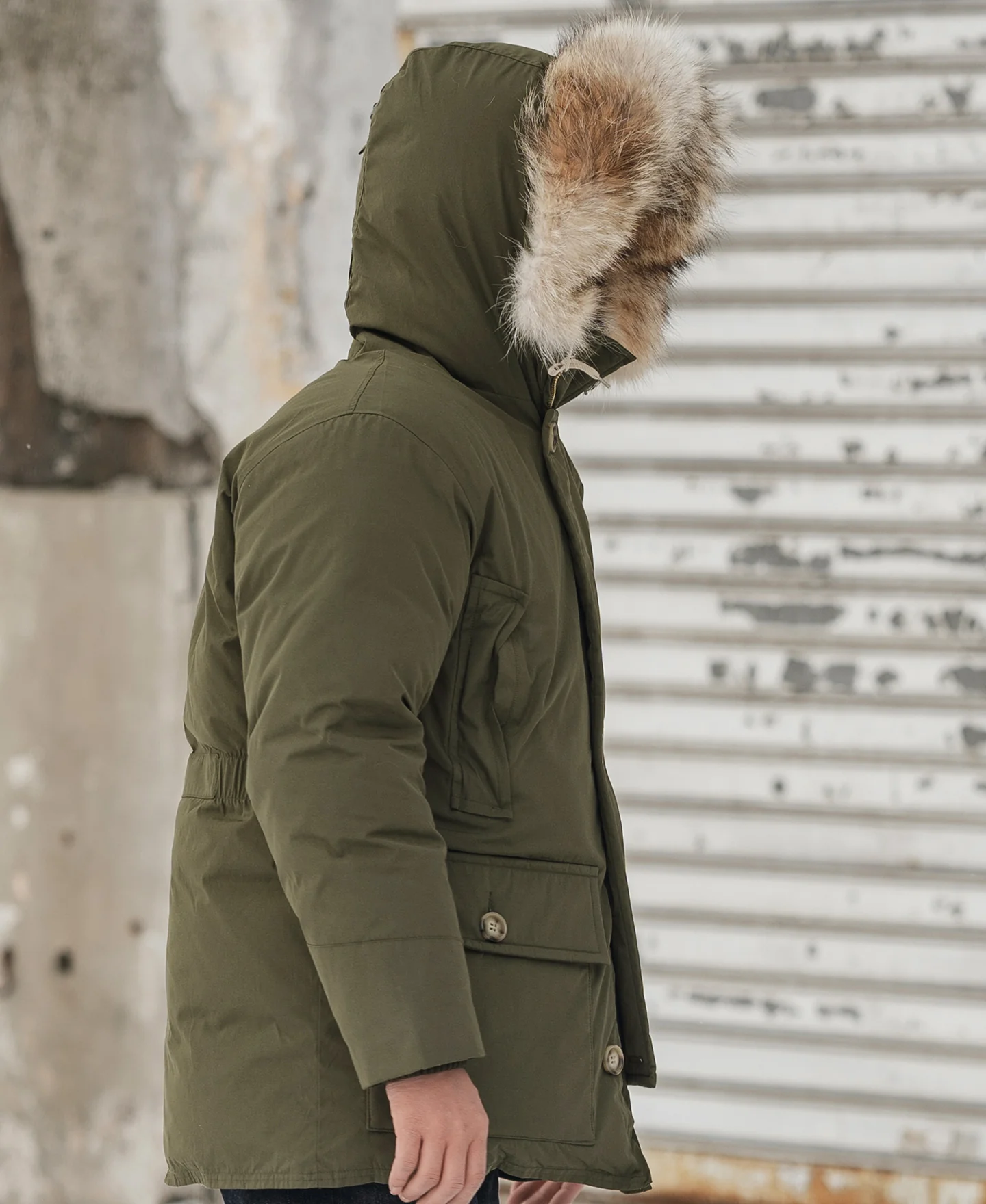 Polar Down parka - Olive - Image 5