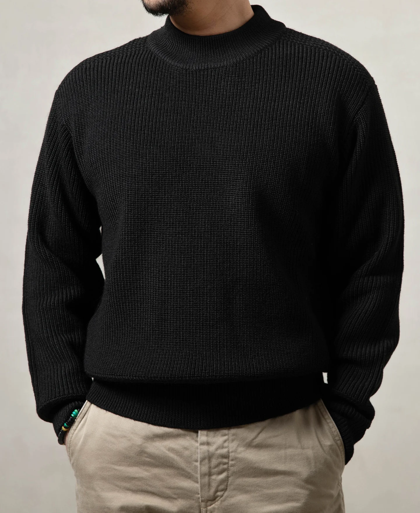 Pre-War Model USN Woolen Sweater - Black - Image 3