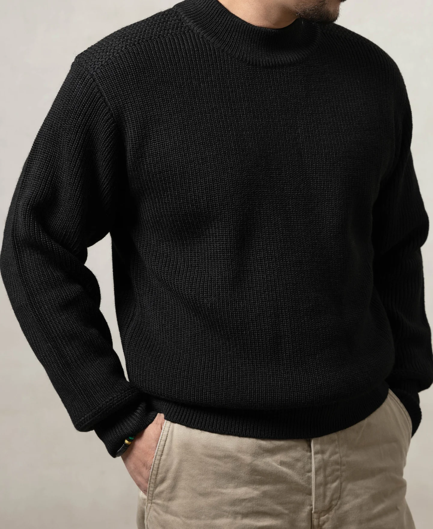 Pre-War Model USN Woolen Sweater - Black - Image 5