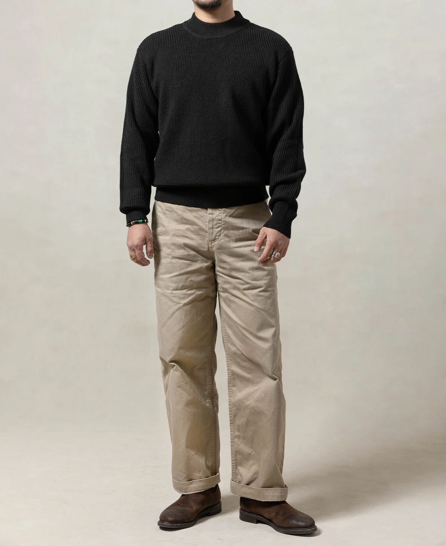 Pre-War Model USN Woolen Sweater - Black - Image 6