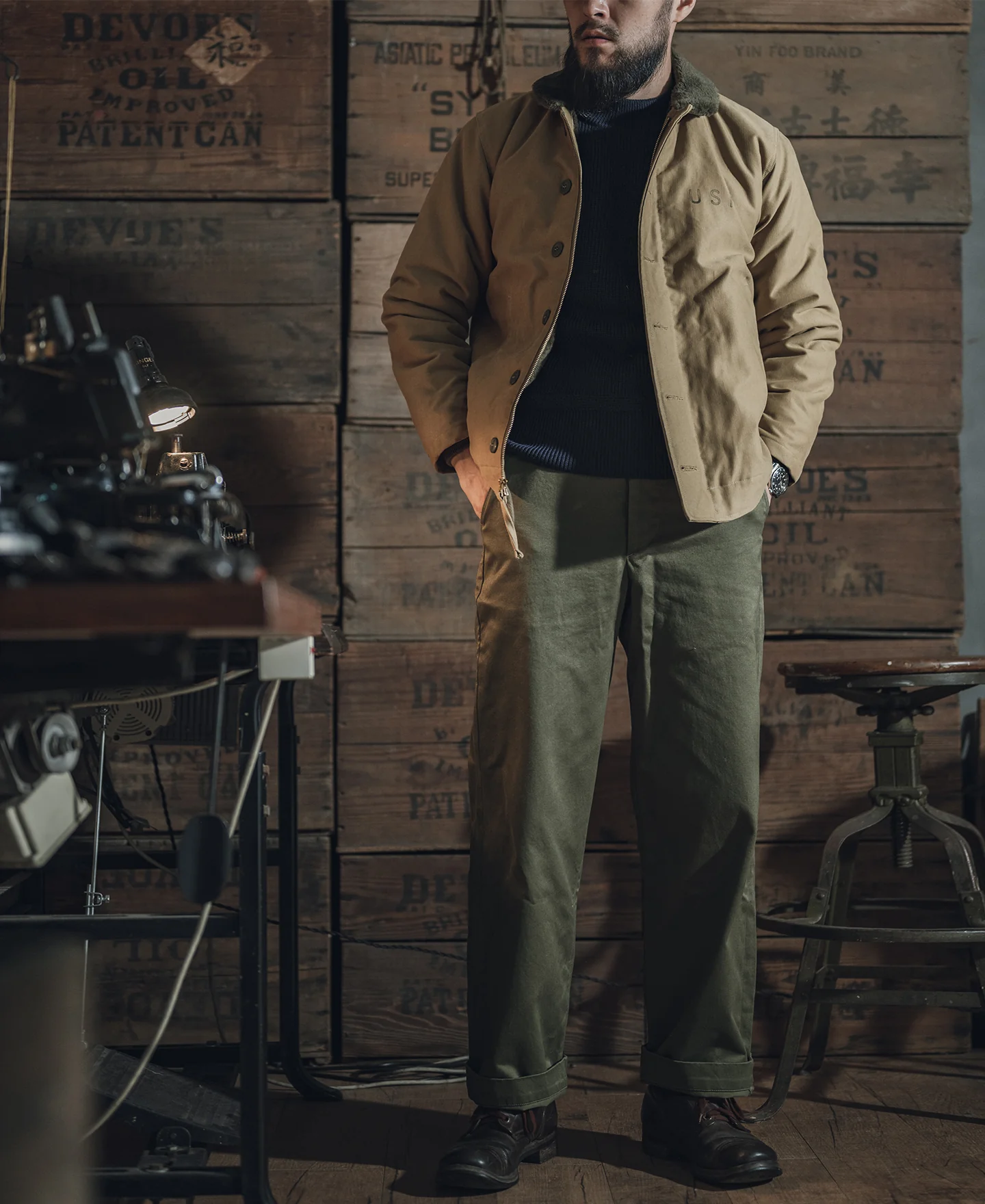 Pre-War Model USN Woolen Sweater - Navy - Image 6