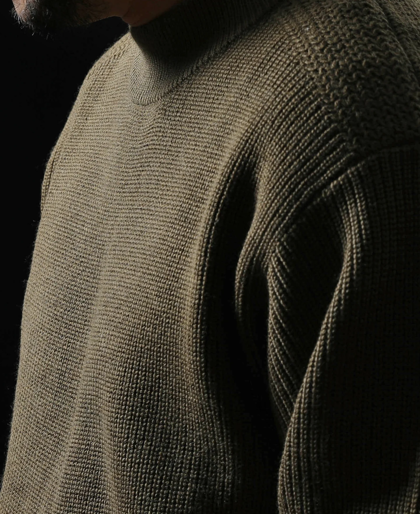 Pre-War Model USN Woolen Sweater - Olive - Image 6