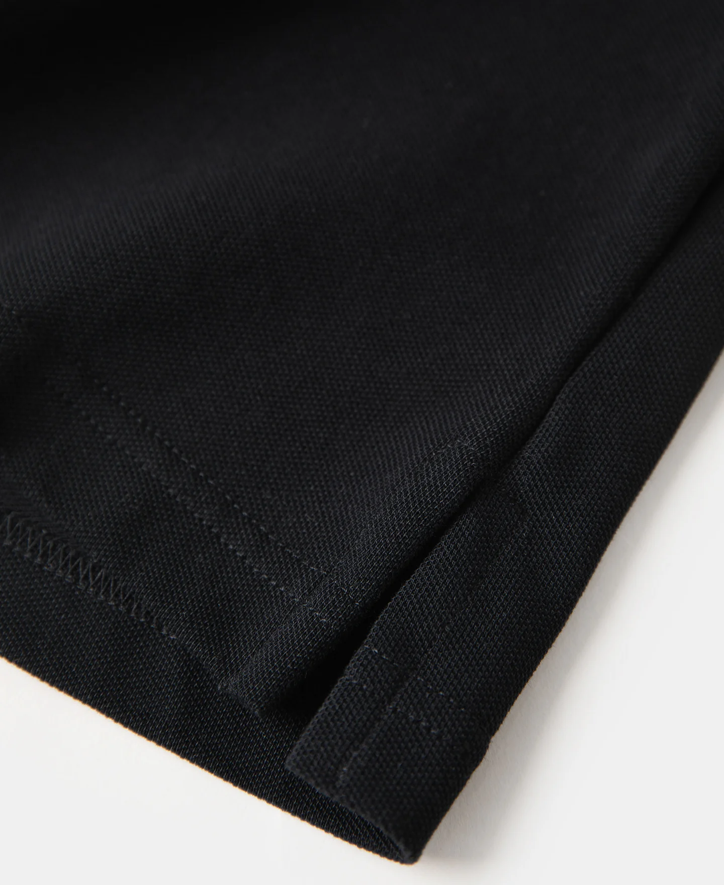Raglan Sleeve Cotton-Piqué Polo Shirt - Black - Image 10
