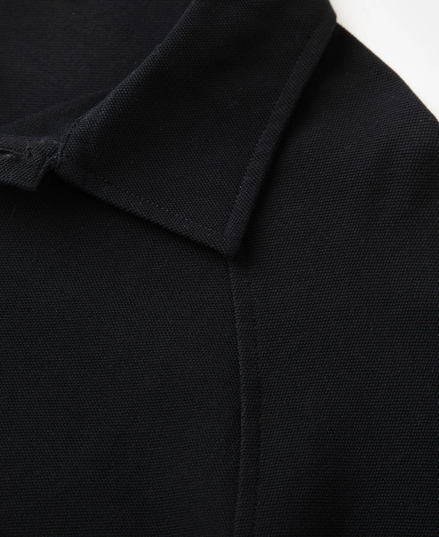 Raglan Sleeve Cotton-Piqué Polo Shirt - Black - Image 6
