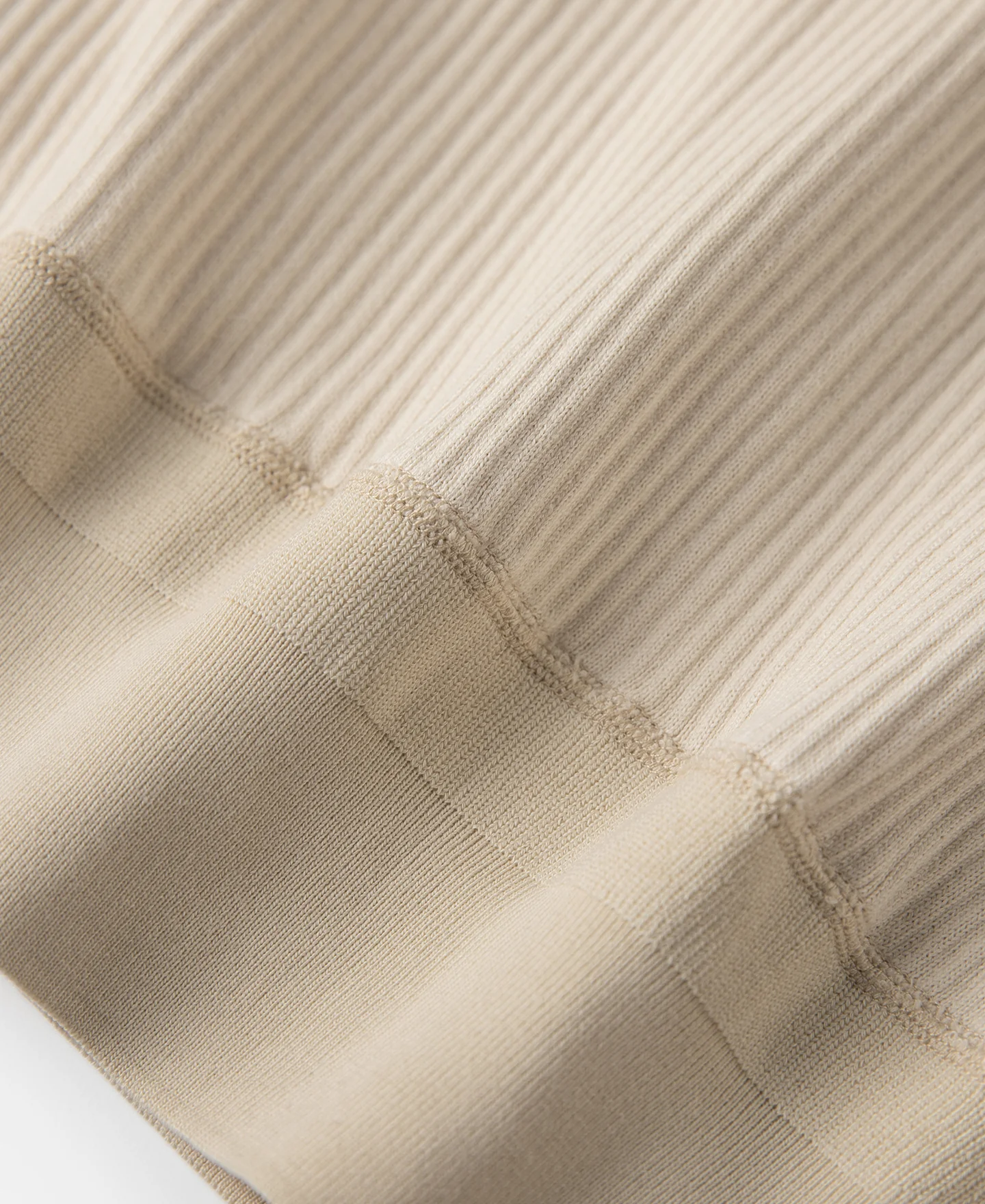Ribbed Long Sleeve Henley T-Shirt - Apricot - Image 16