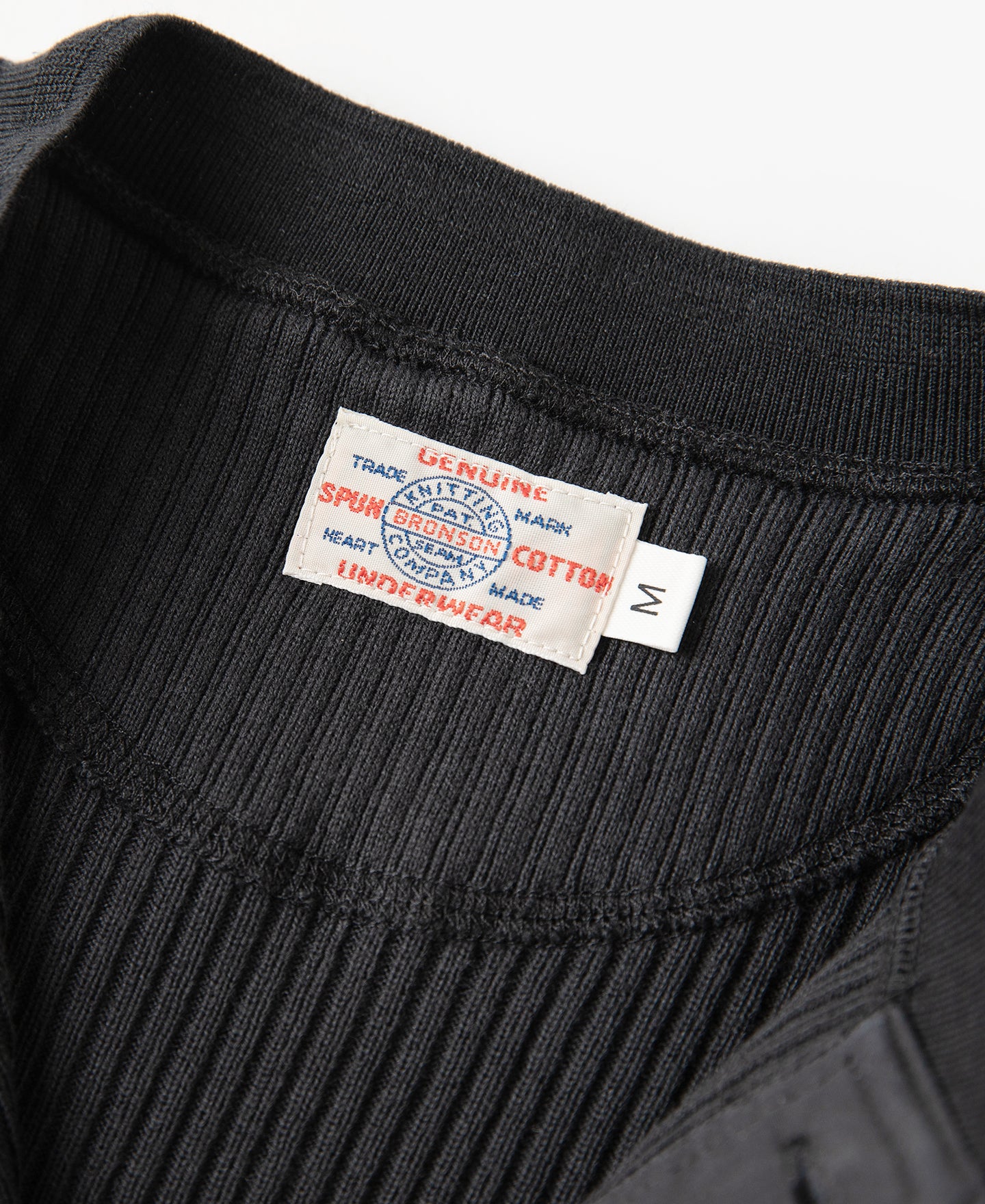 Ribbed Long Sleeve Henley T-Shirt - Black - Image 10