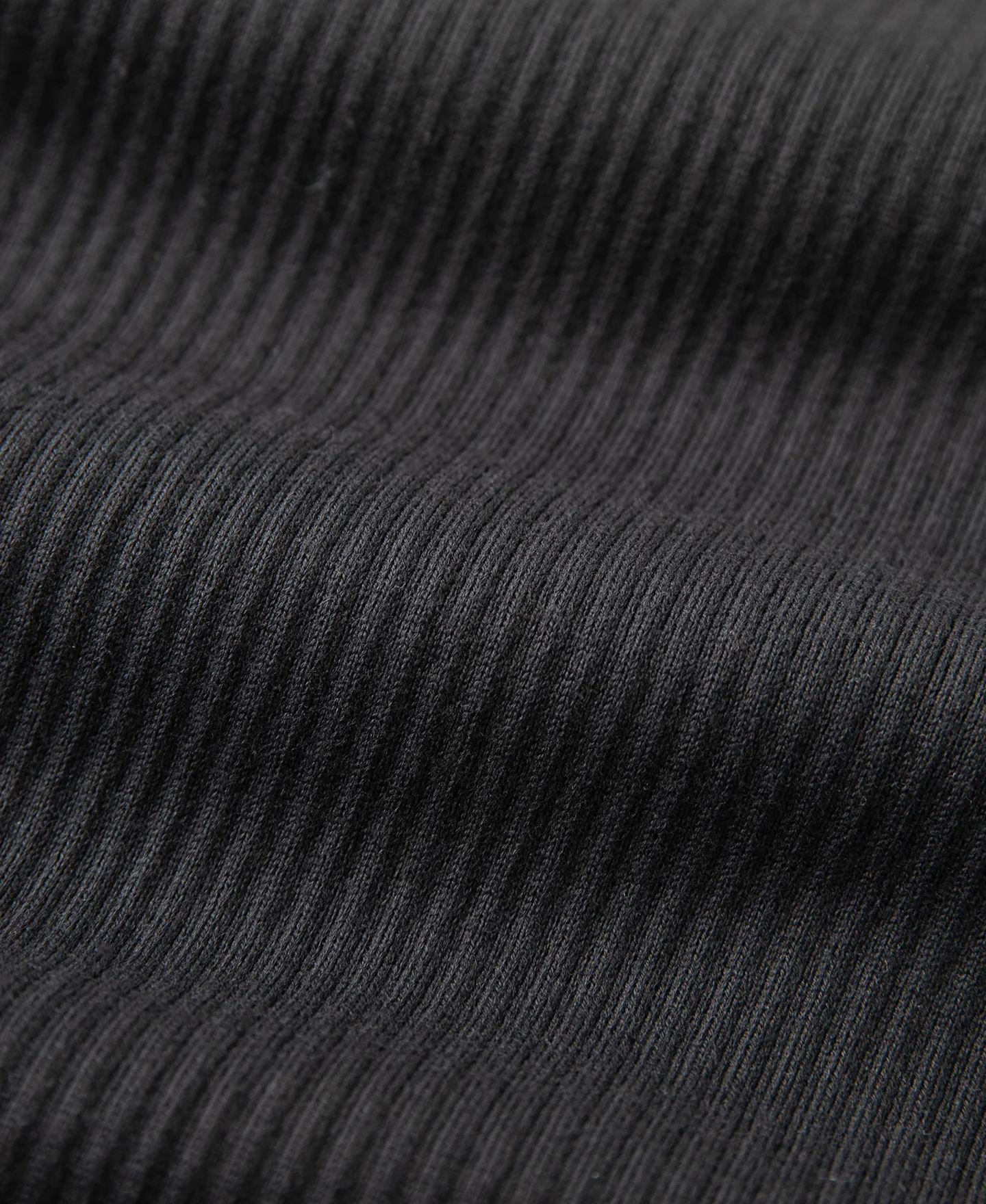 Ribbed Long Sleeve Henley T-Shirt - Black - Image 16