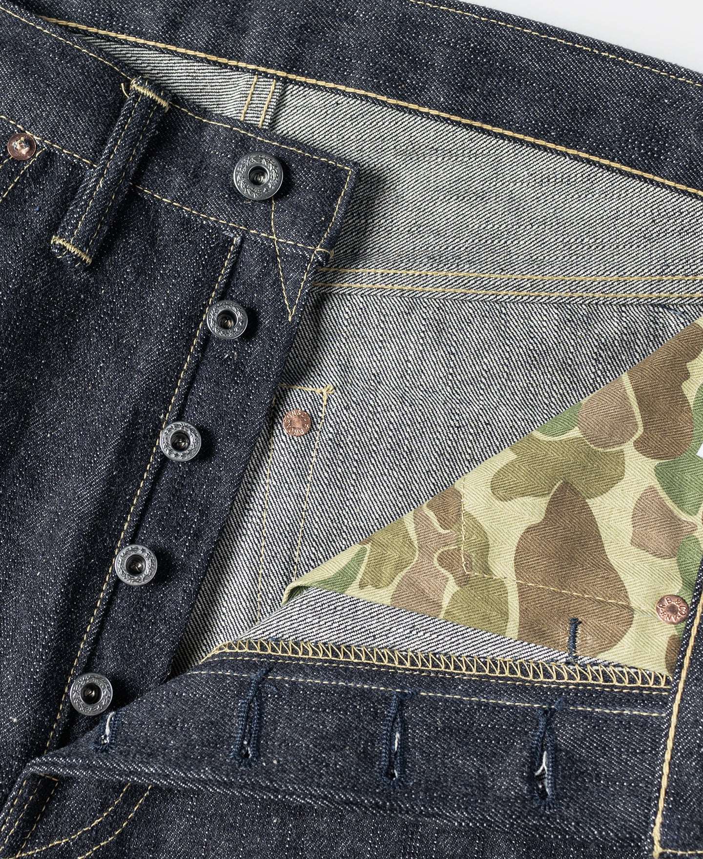 S801XX 1943 War Simplified Model Selvedge Denim Jeans - Image 9