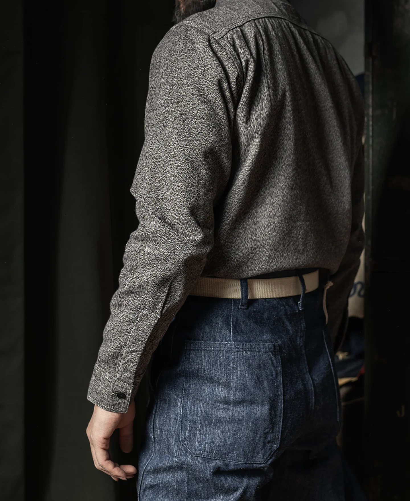 Salt & Pepper Bellows Pocket Work Shirt - Image 4