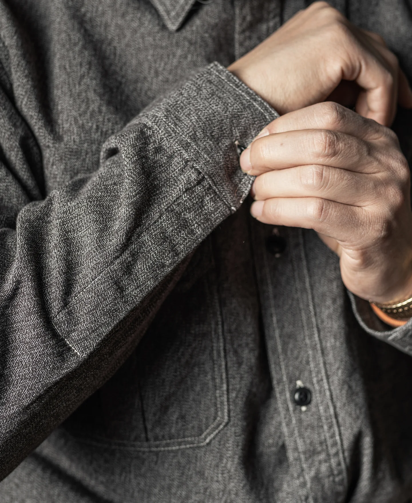 Salt & Pepper Bellows Pocket Work Shirt - Image 6
