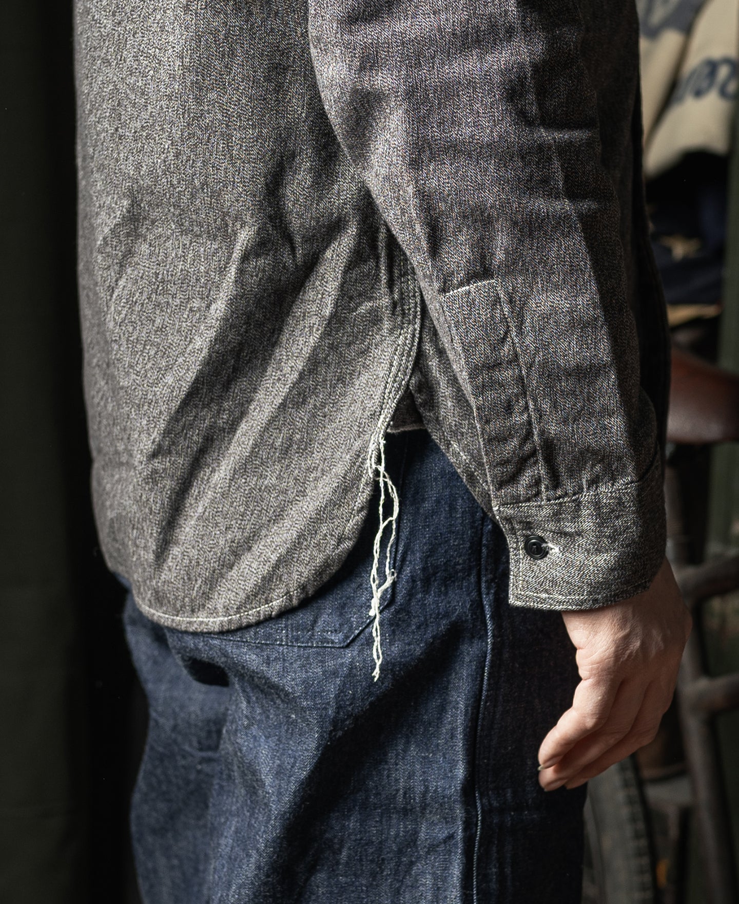 Salt & Pepper Bellows Pocket Work Shirt - Image 8